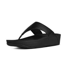 Fitflop Lulu Leather Toe Post Black