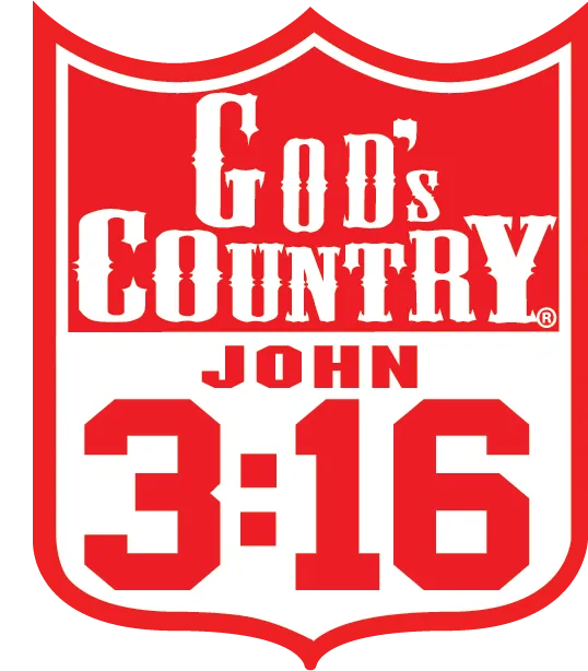 God's Country John 3:16 Rodeo Back Number Decal