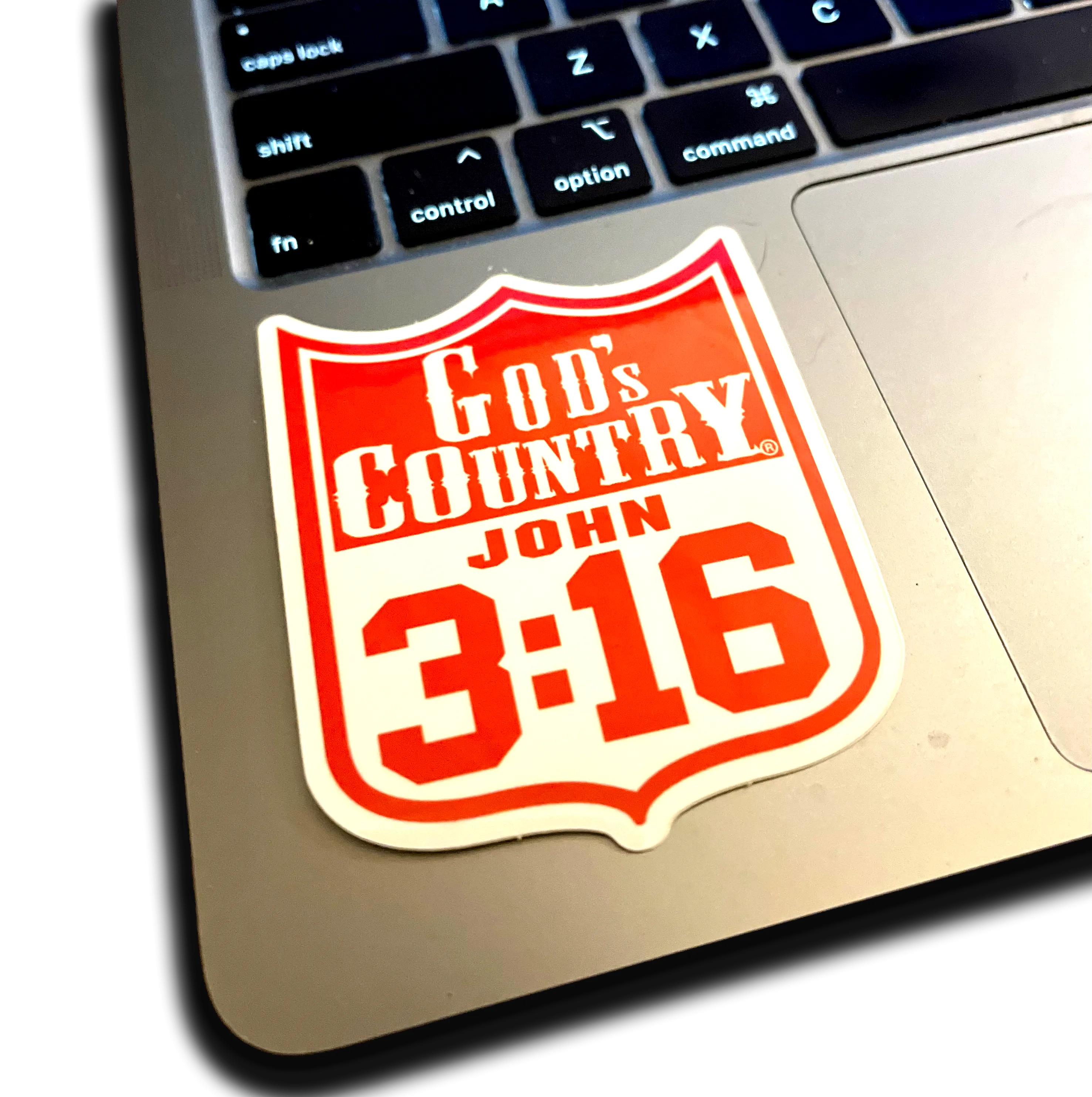 God's Country John 3:16 Rodeo Back Number Decal