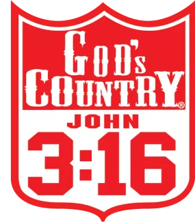 God's Country John 3:16 Rodeo Back Number Decal