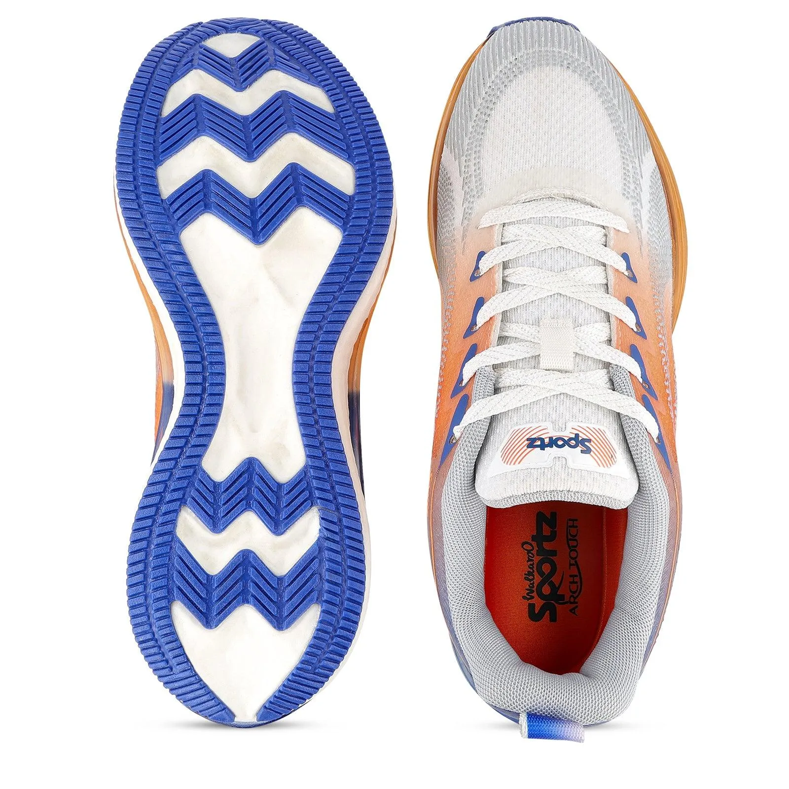 HYFLEX Men's Lace-up Sports Shoe - Blue Orange