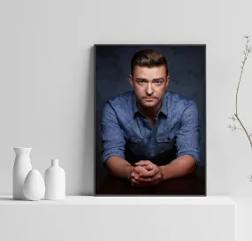 Justin Timberlake Poster, Nsync Art, Timberlake Poster, Home Decor, Custom Poster, Canvas Poster, Rolled Canvas, Home Decoration, Wall Art