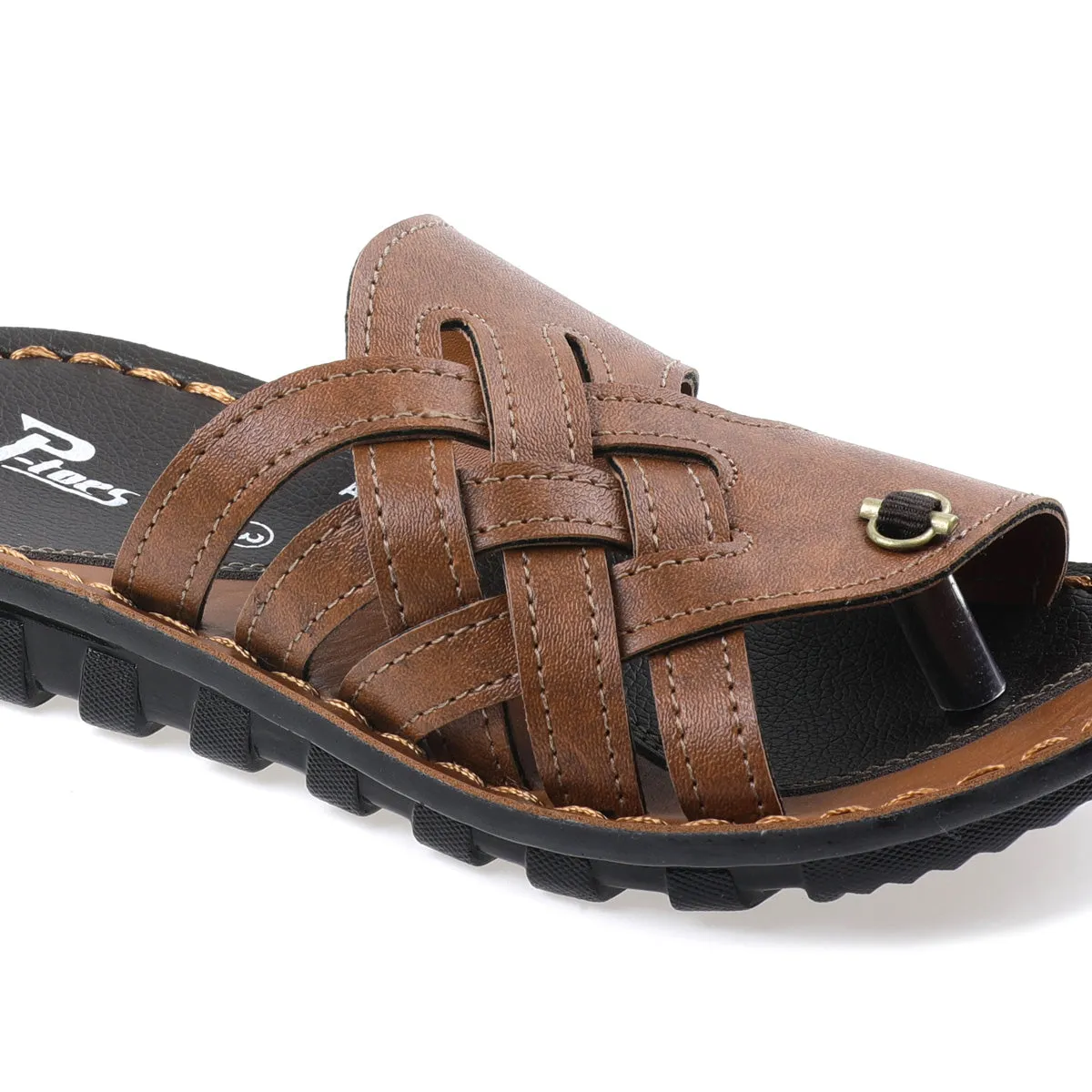 Kids Brown P-Toes Sandals