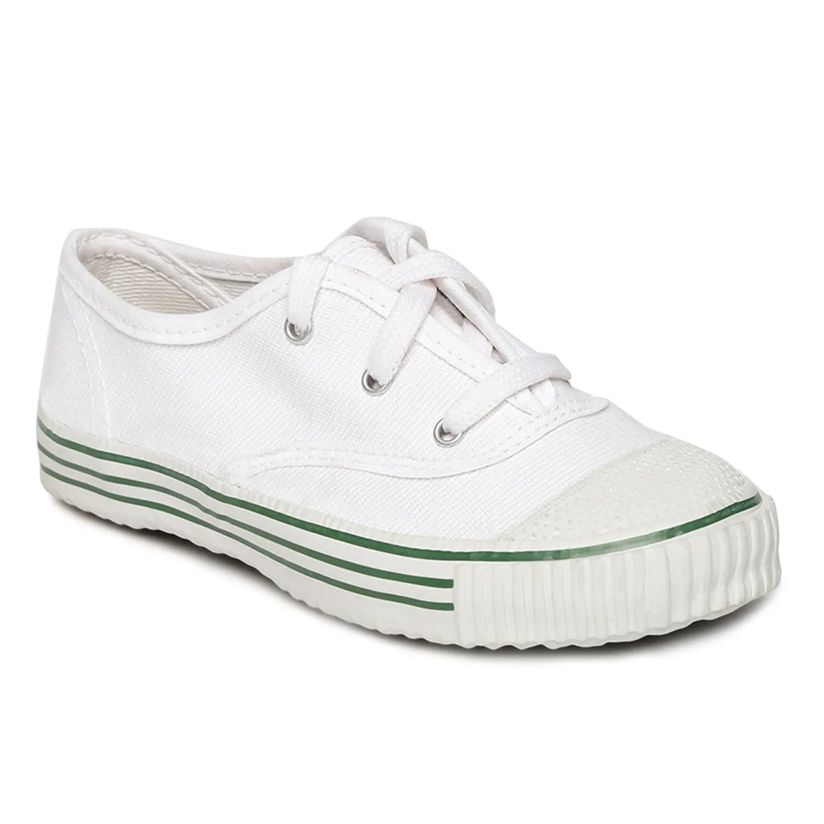 Kids White School Shoes