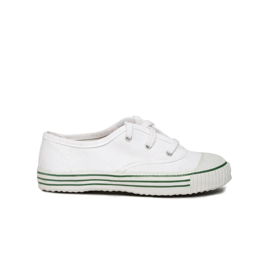 Kids White School Shoes