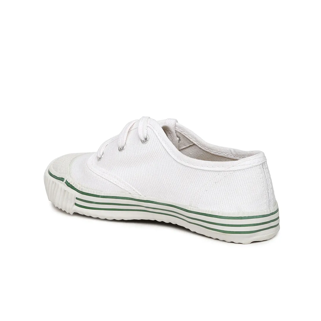 Kids White School Shoes