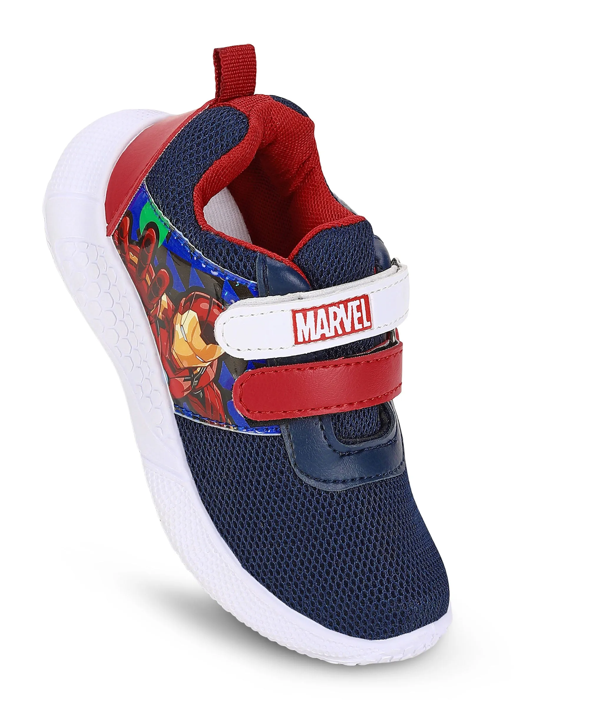 Marvel Ironman MK8009K Casual Shoes for Kids | Comfortable and Stylish Footwear for Boys | Durable Construction, Cushioned Support, and Stylish Velcro Design | Ideal for Everyday Use Blue