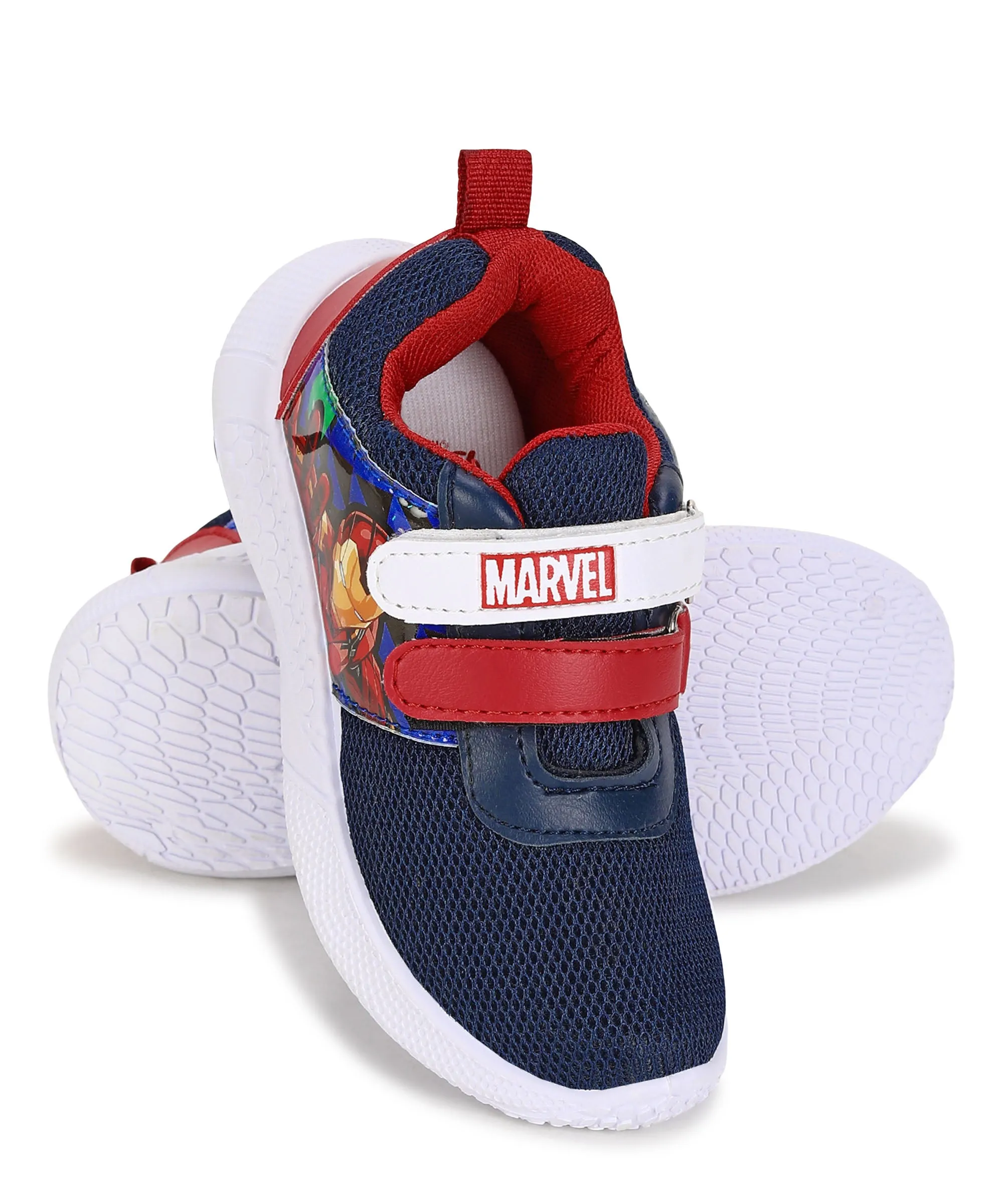 Marvel Ironman MK8009K Casual Shoes for Kids | Comfortable and Stylish Footwear for Boys | Durable Construction, Cushioned Support, and Stylish Velcro Design | Ideal for Everyday Use Blue