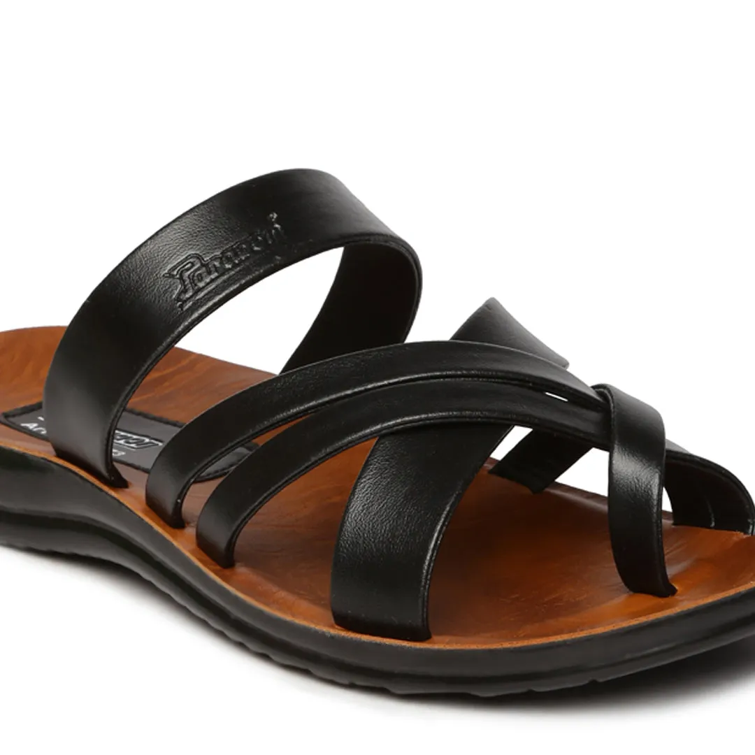 Men's Black Vertex Flip-Flops