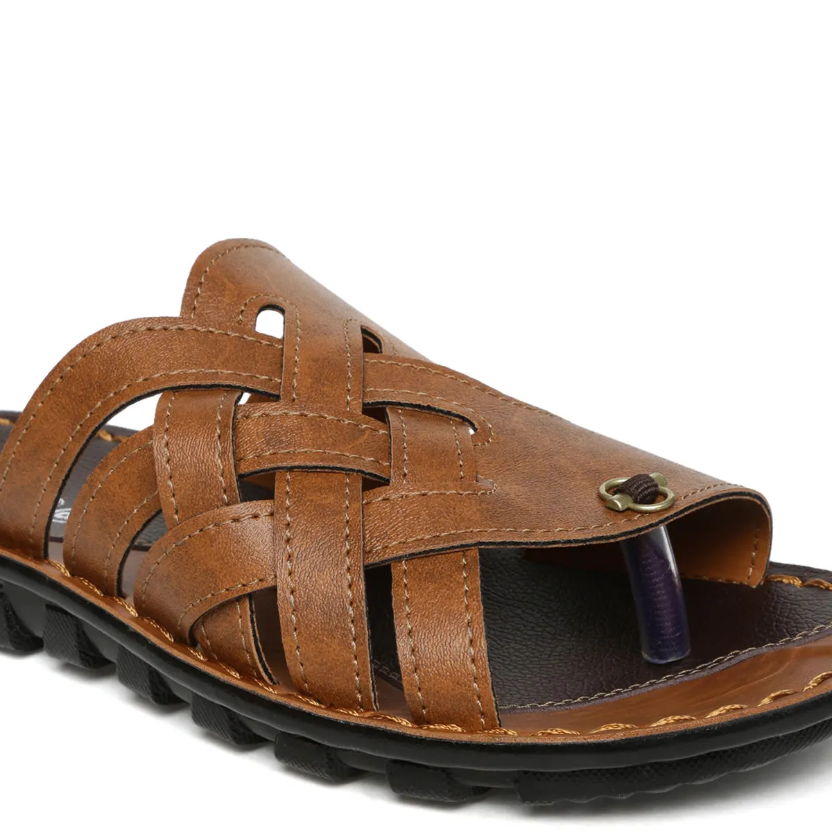 Men's Brown Vertex Flip-Flops