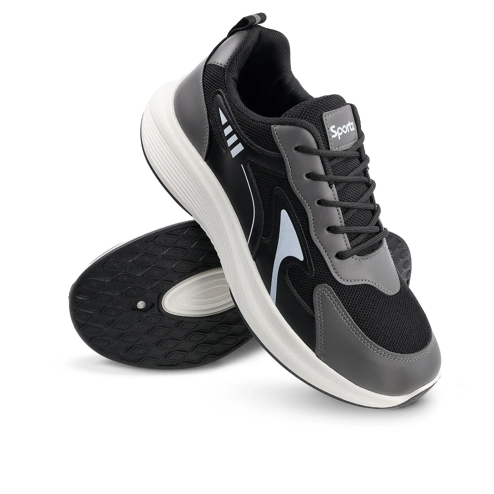 Men's Lace-up Casual Shoes - WS97538 Black Grey