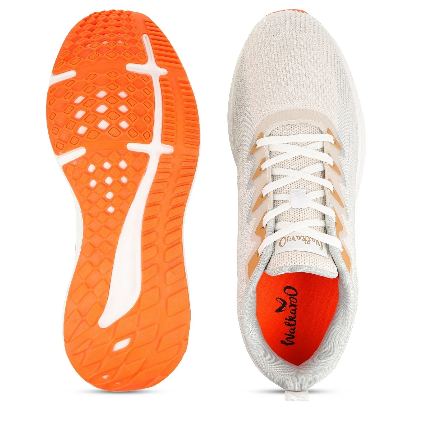 Men's Lace-up Sports Shoe - WS9114 White Beige