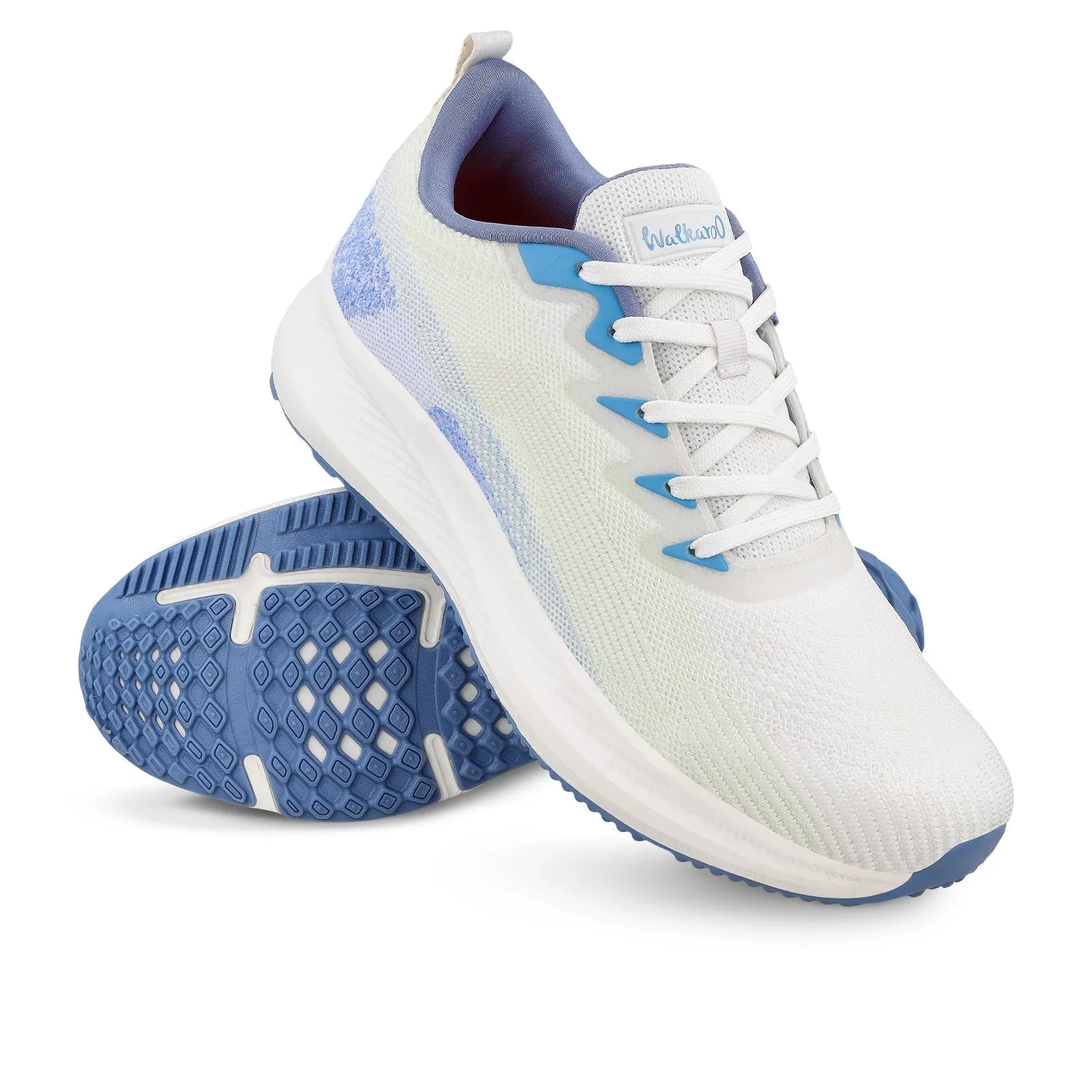 Men's Lace-up Sports Shoe - WS9114 White Blue