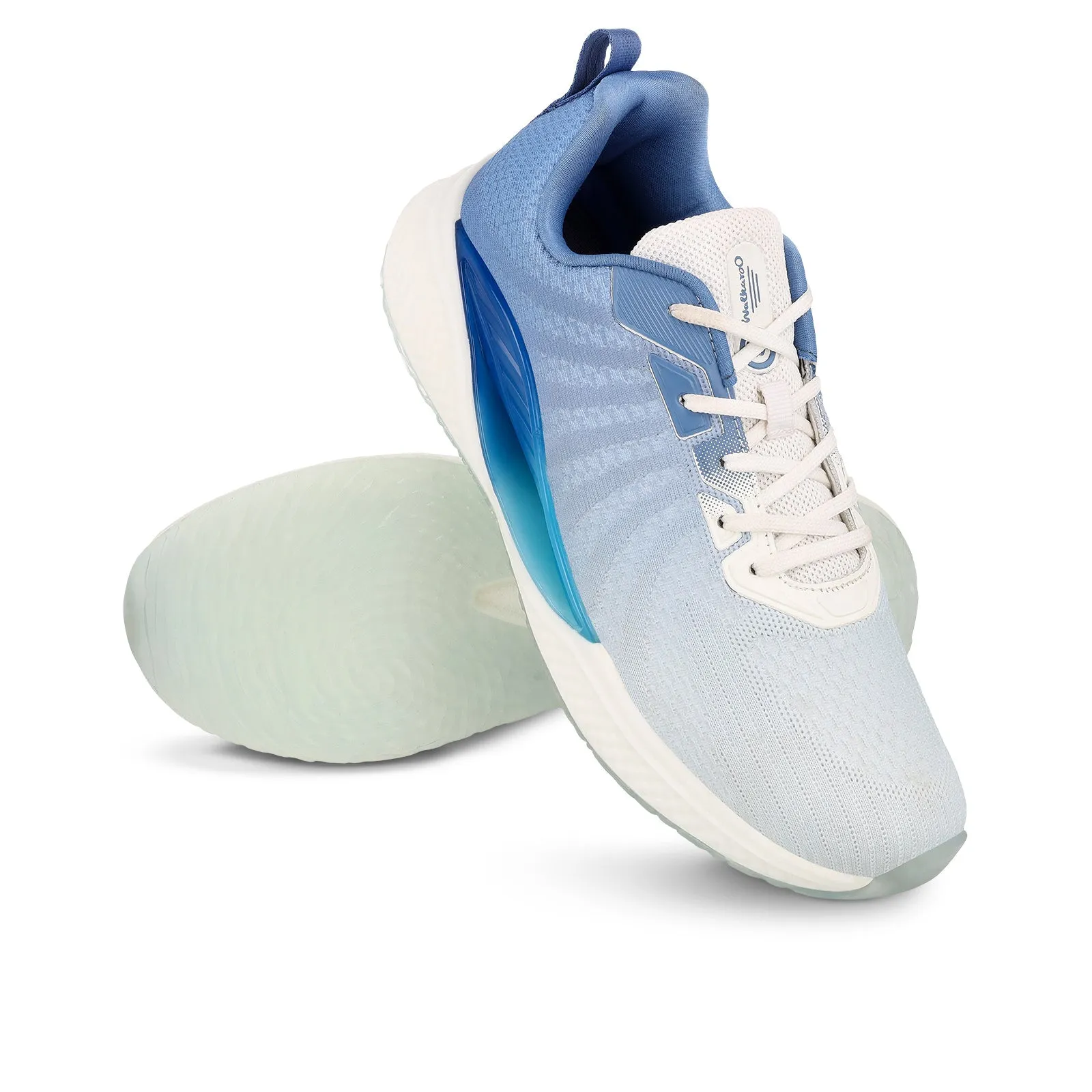 Men's Lace-up Sports Shoe - WS9119 White Blue