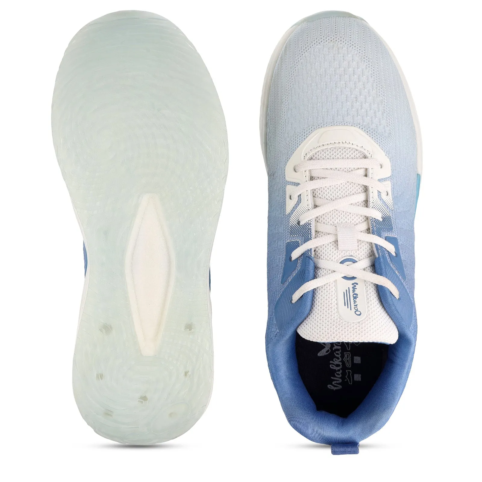 Men's Lace-up Sports Shoe - WS9119 White Blue