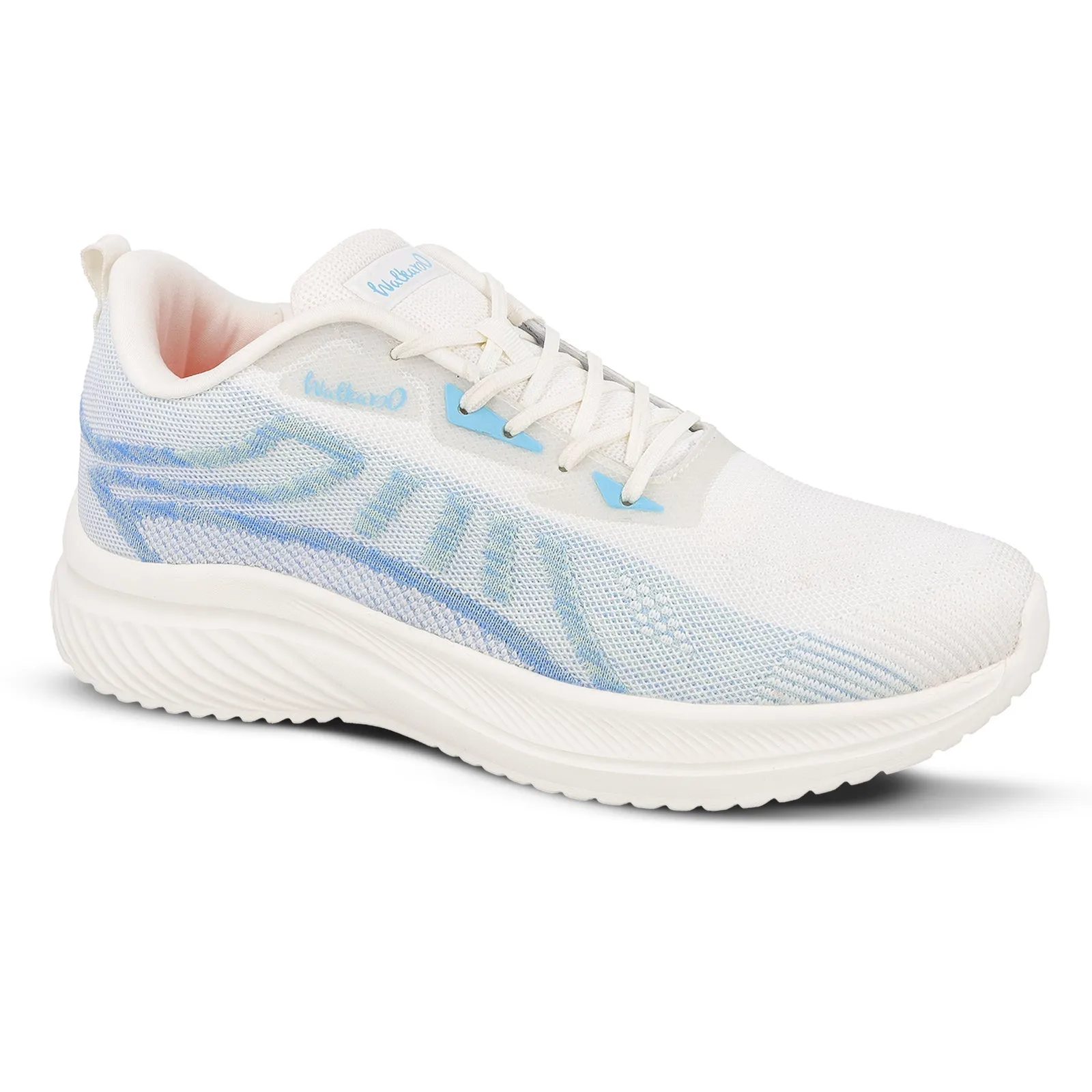 Men's Lace-up Walking Shoe - WS9105 White Blue