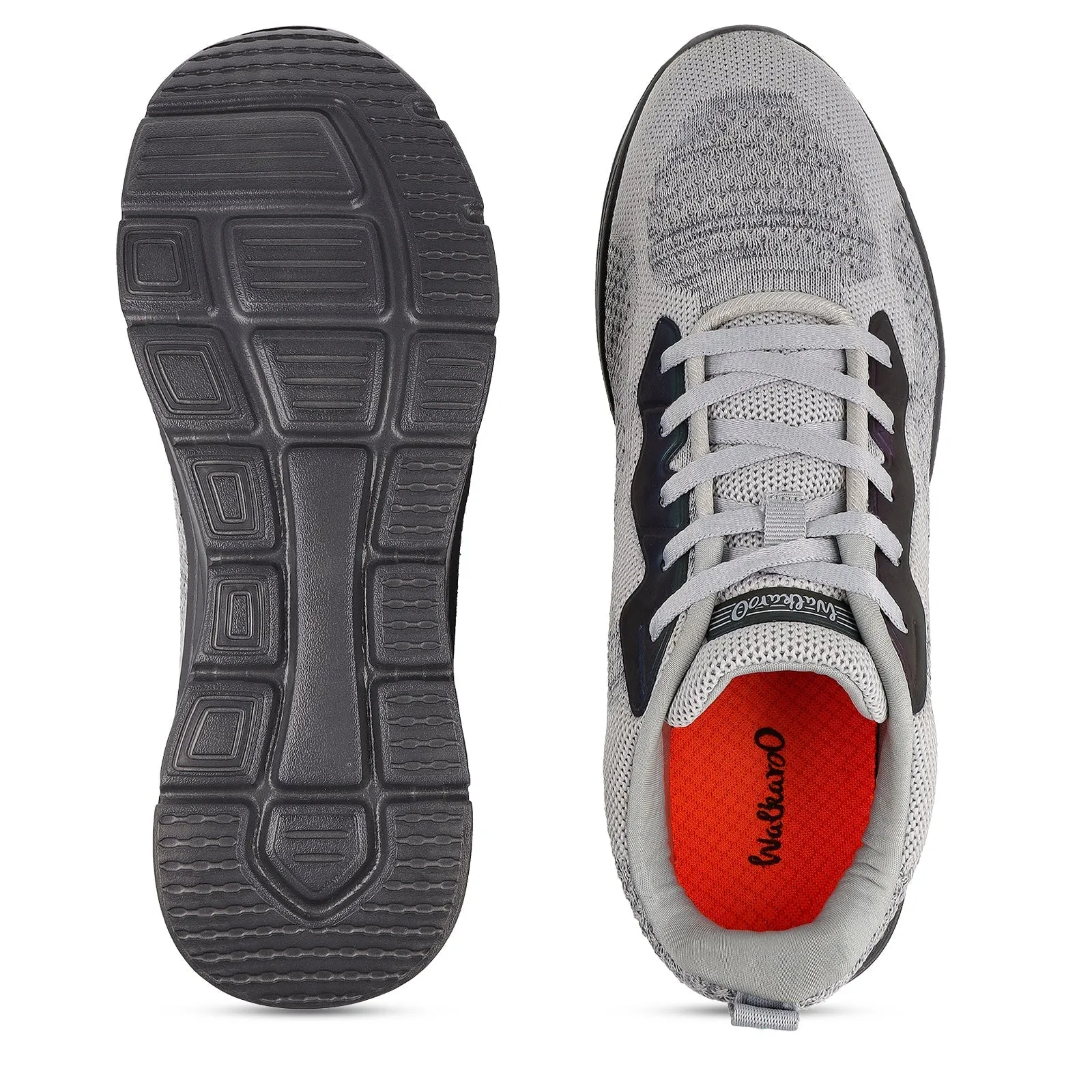 Men's Lace-up Walking Shoe - WS9566 Grey Black