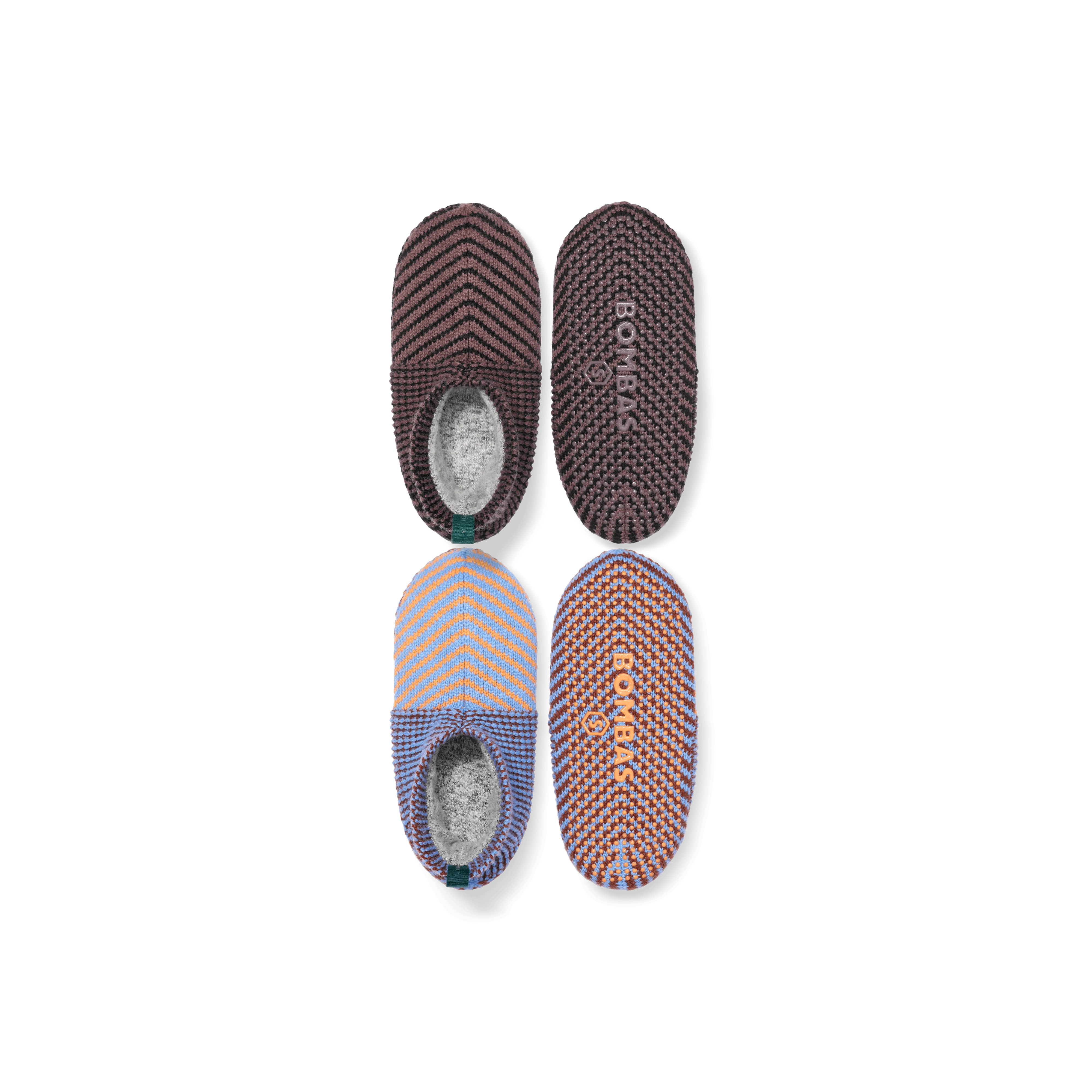 Men's Patterned Gripper Slipper - Double Cushion 2-Pack