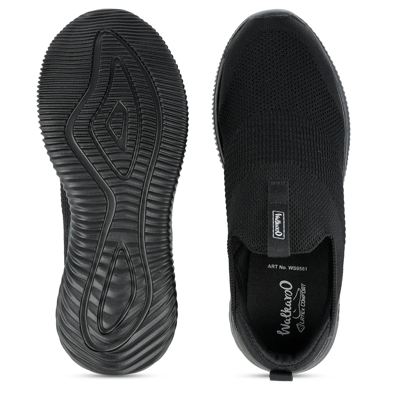 Men's Slip-on Walking Shoe - WS9561 Black