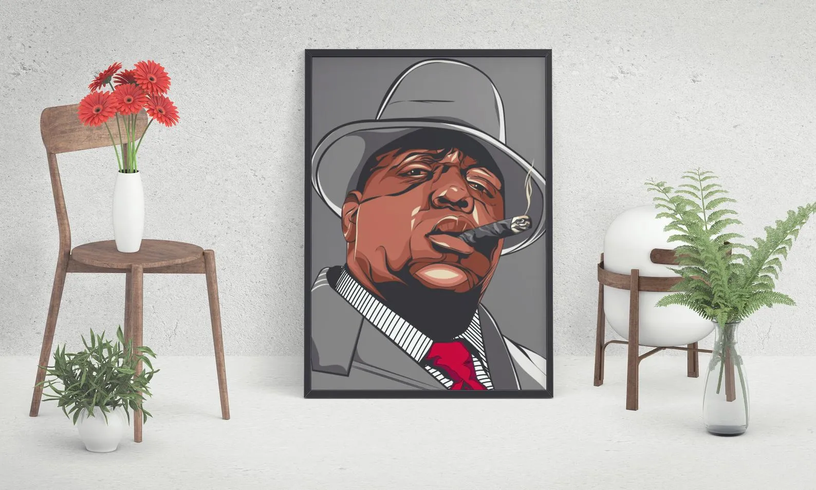 Notorious BIG Custom Poster, Notorious BIG Canvas Rolls, Custom Music Canvas, Home decor, Wall Hanging