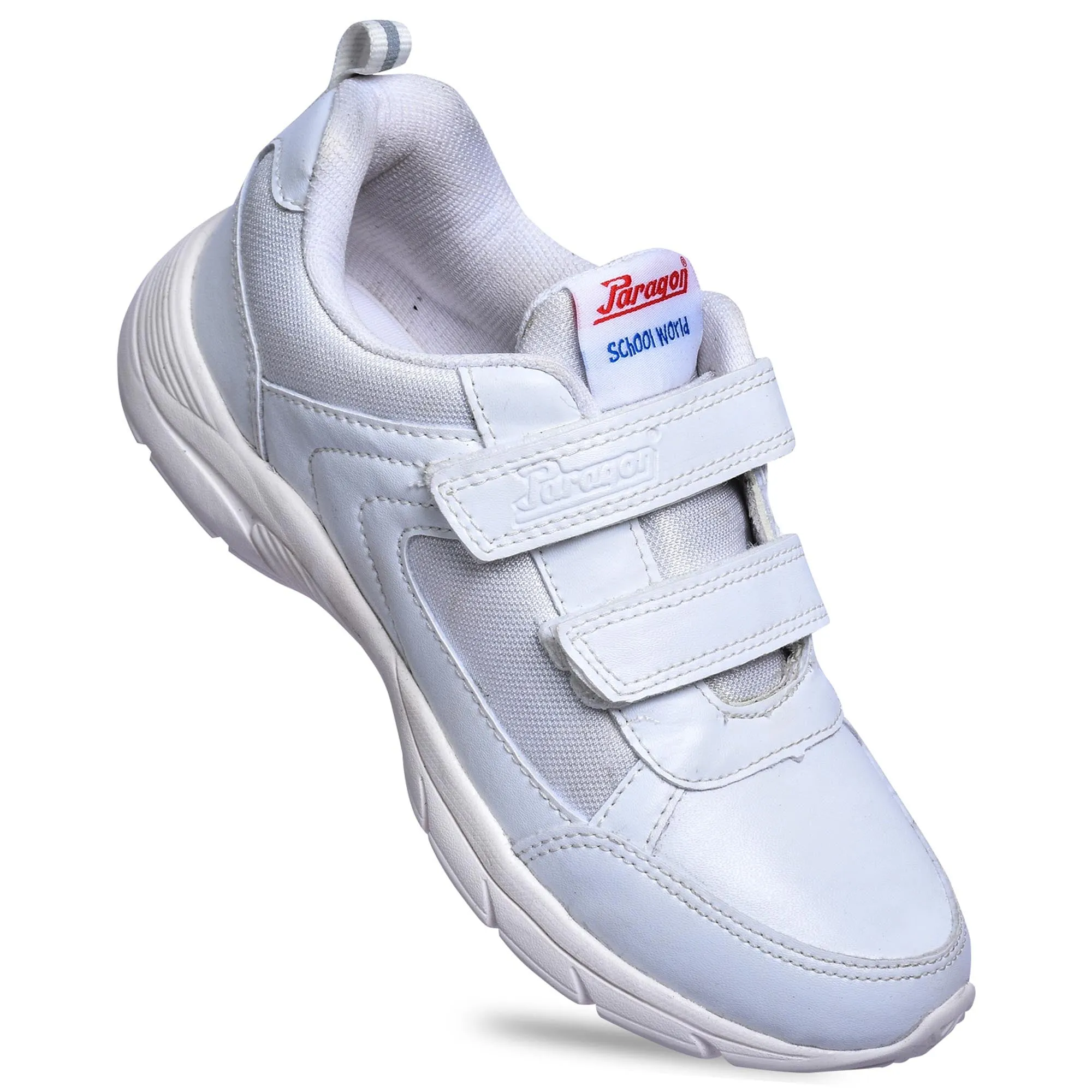 Paragon FBK0774B Kids Boys Girls School Shoes Comfortable Cushioned Soles | Durable | Daily & Occasion wear White