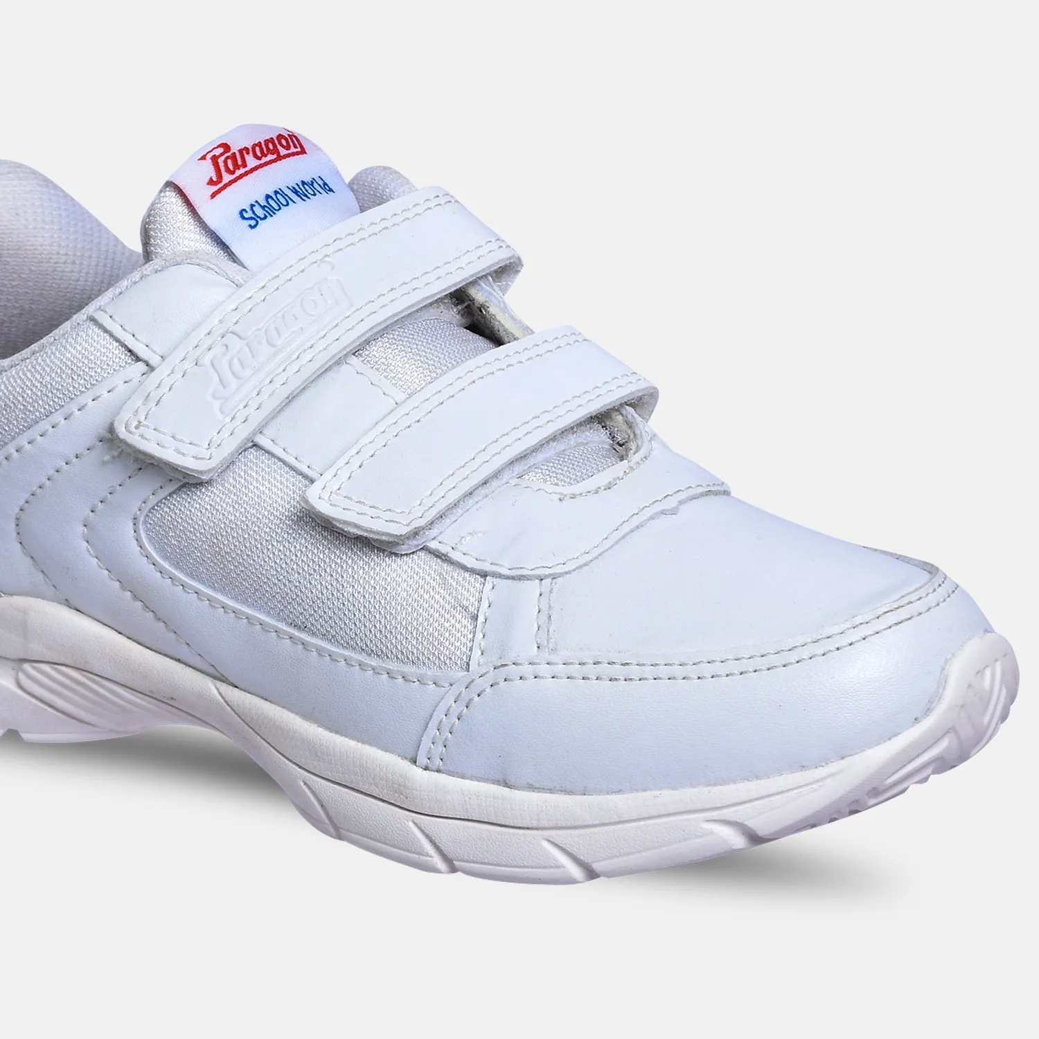 Paragon FBK0774B Kids Boys Girls School Shoes Comfortable Cushioned Soles | Durable | Daily & Occasion wear White