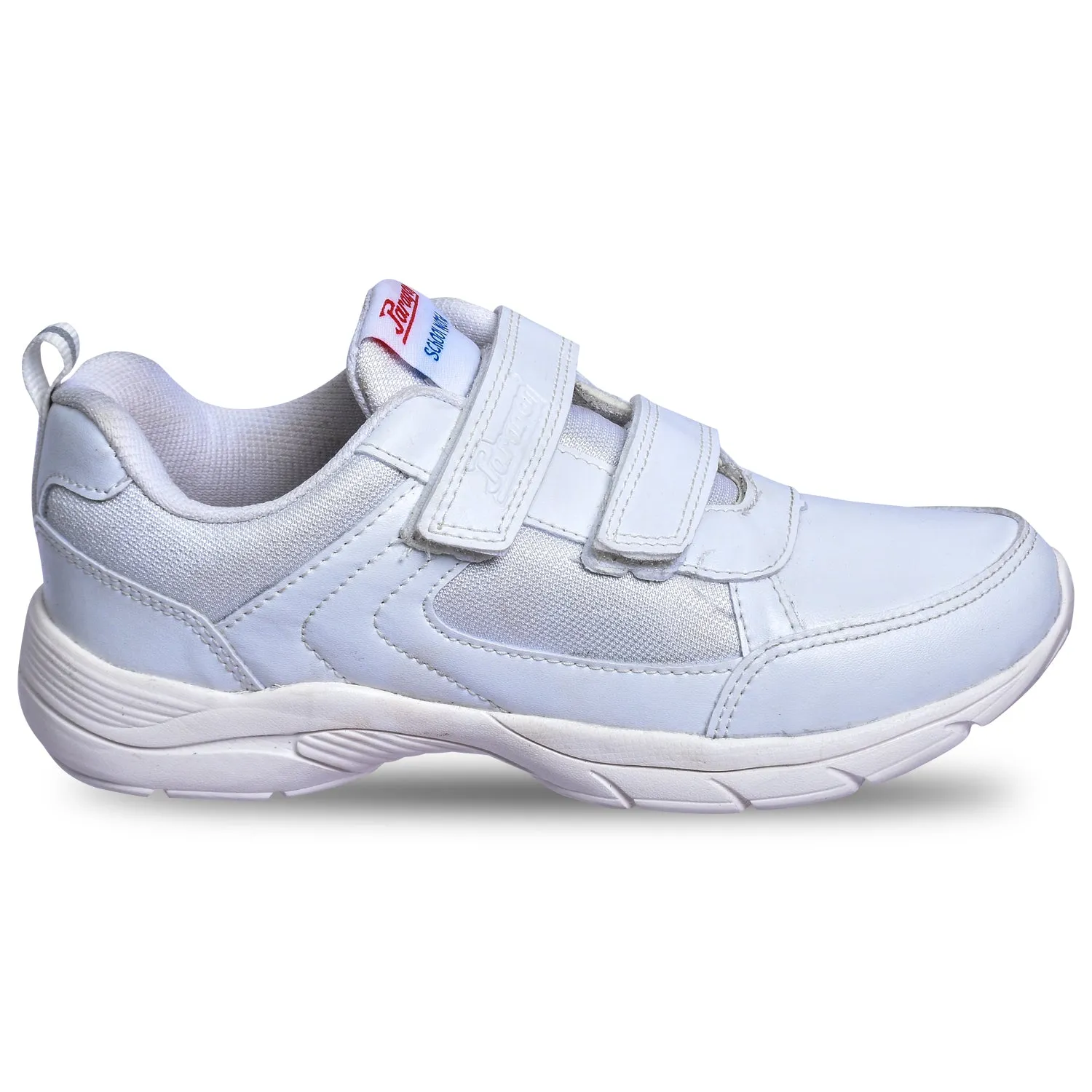 Paragon FBK0774K Kids Boys Girls School Shoes Comfortable Cushioned Soles | Durable | Daily & Occasion wear White