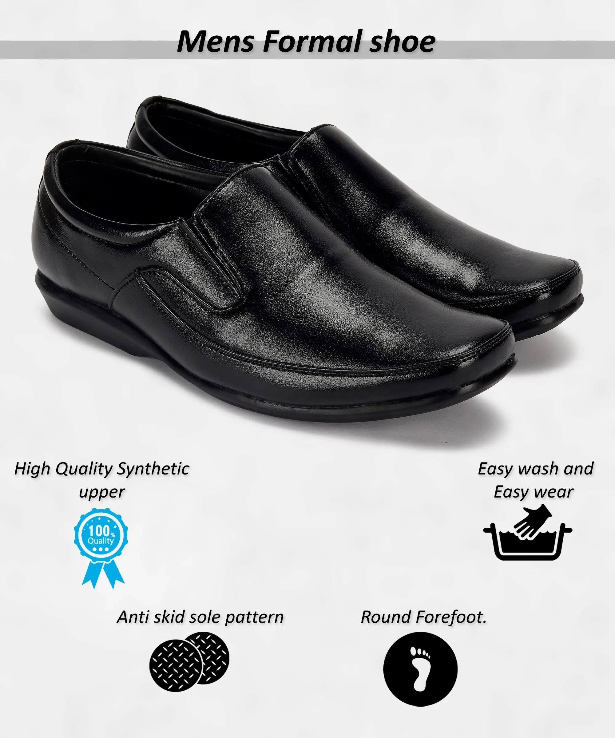 Paragon K11240G Men Formal Shoes | Corporate Office Shoes | Smart & Sleek Design | Comfortable Sole with Cushioning | Daily & Occasion Wear