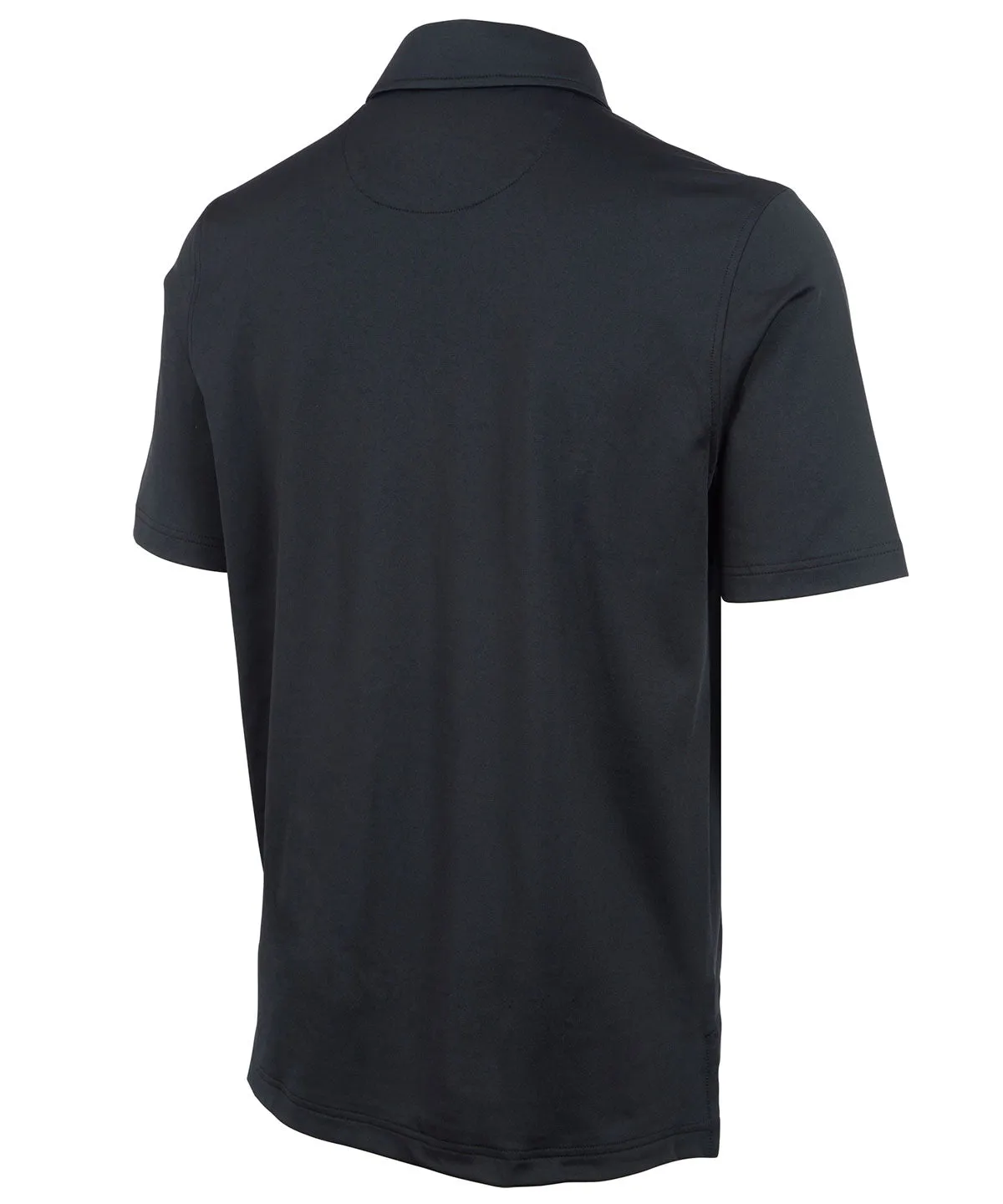 Performance Brushed-Back Stretch Jersey Short Sleeve Button-Down Polo