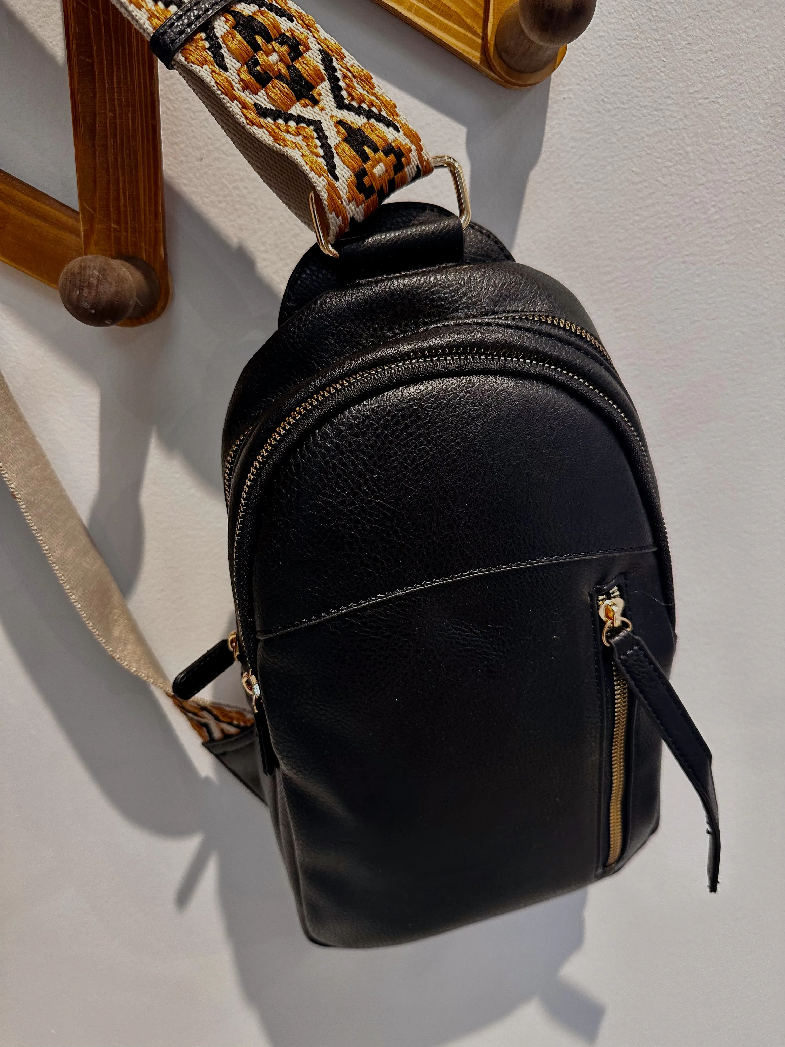 Treasure Holder Sling Bag - Black