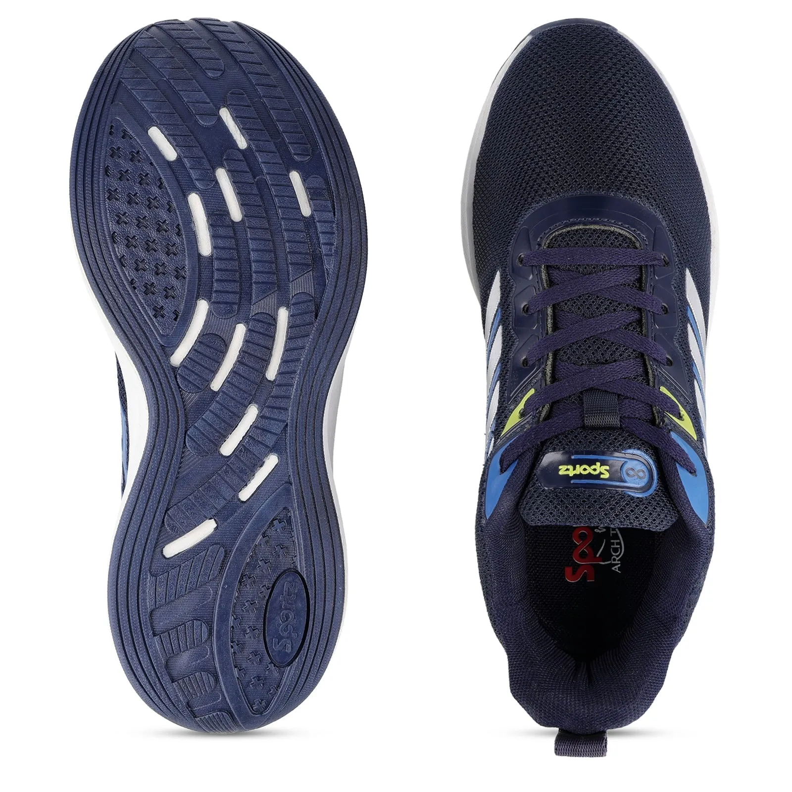 URBAN KING Men's Lace-up Sports Shoe - Navy Blue