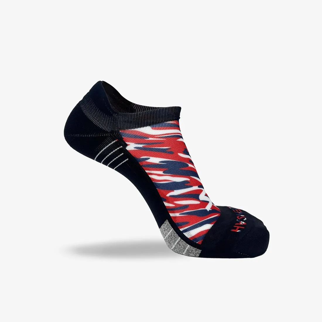 USA Camo Running Socks (No Show)