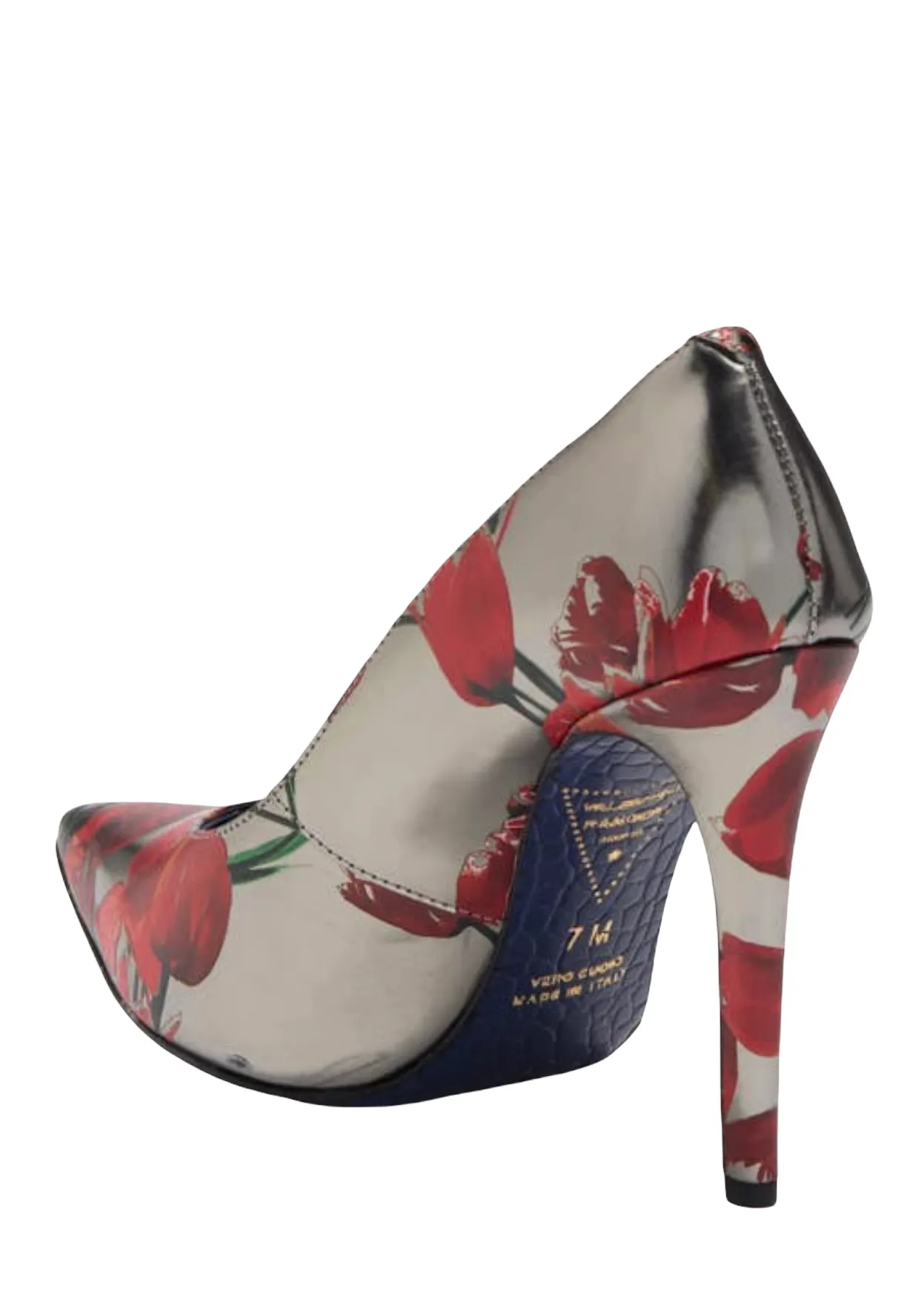 Valentina Rangoni Romantico Printed Stiletto Pump. Aluminio Tulipani. Size 7.5