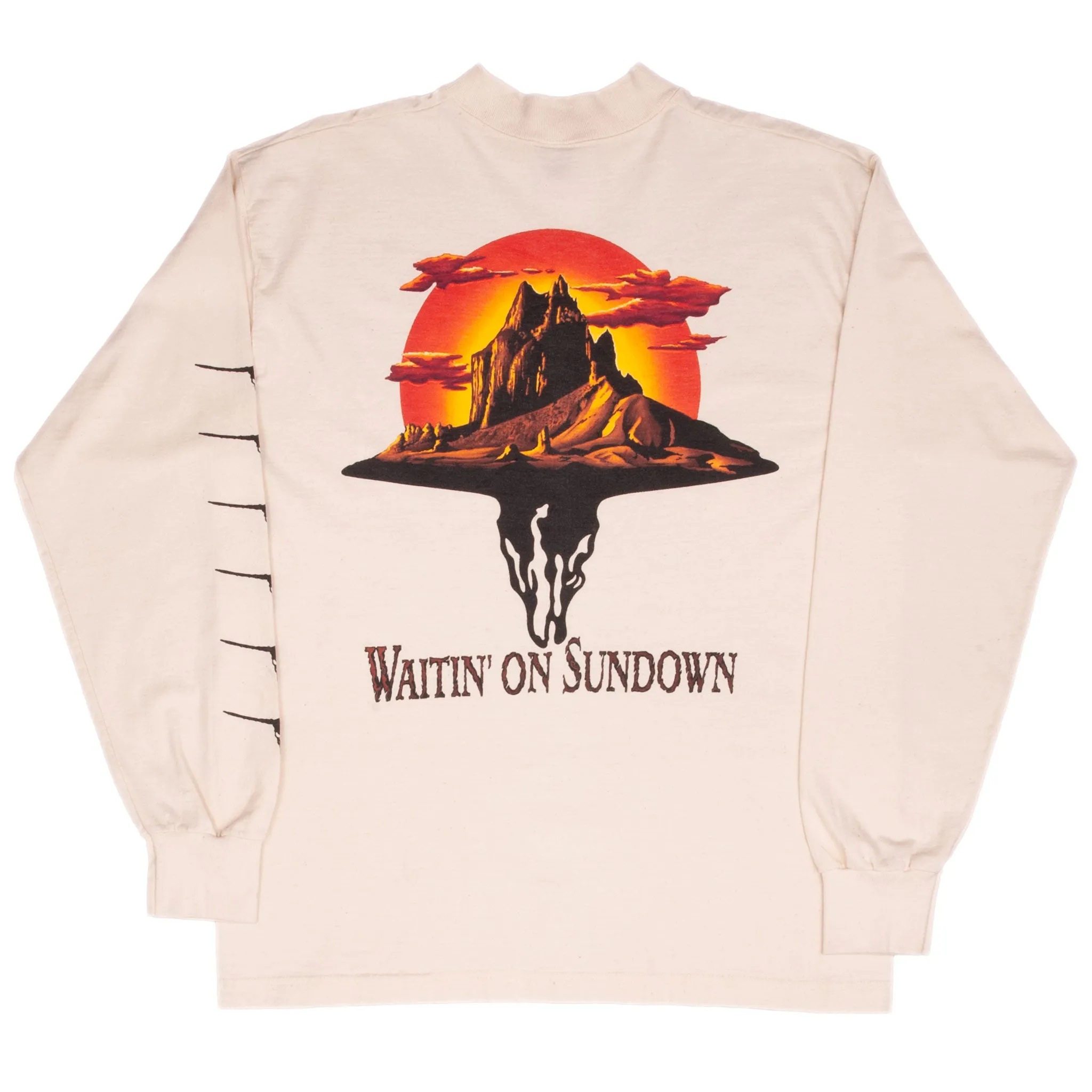 VINTAGE BROOKS & DUNN WAITING ON SUNDOWN 1990S LONG SLEEVE TEE SHIRT LARGE