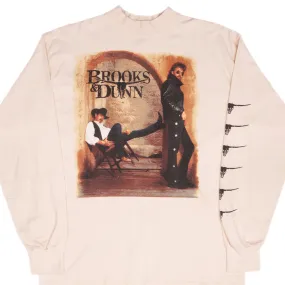 VINTAGE BROOKS & DUNN WAITING ON SUNDOWN 1990S LONG SLEEVE TEE SHIRT LARGE