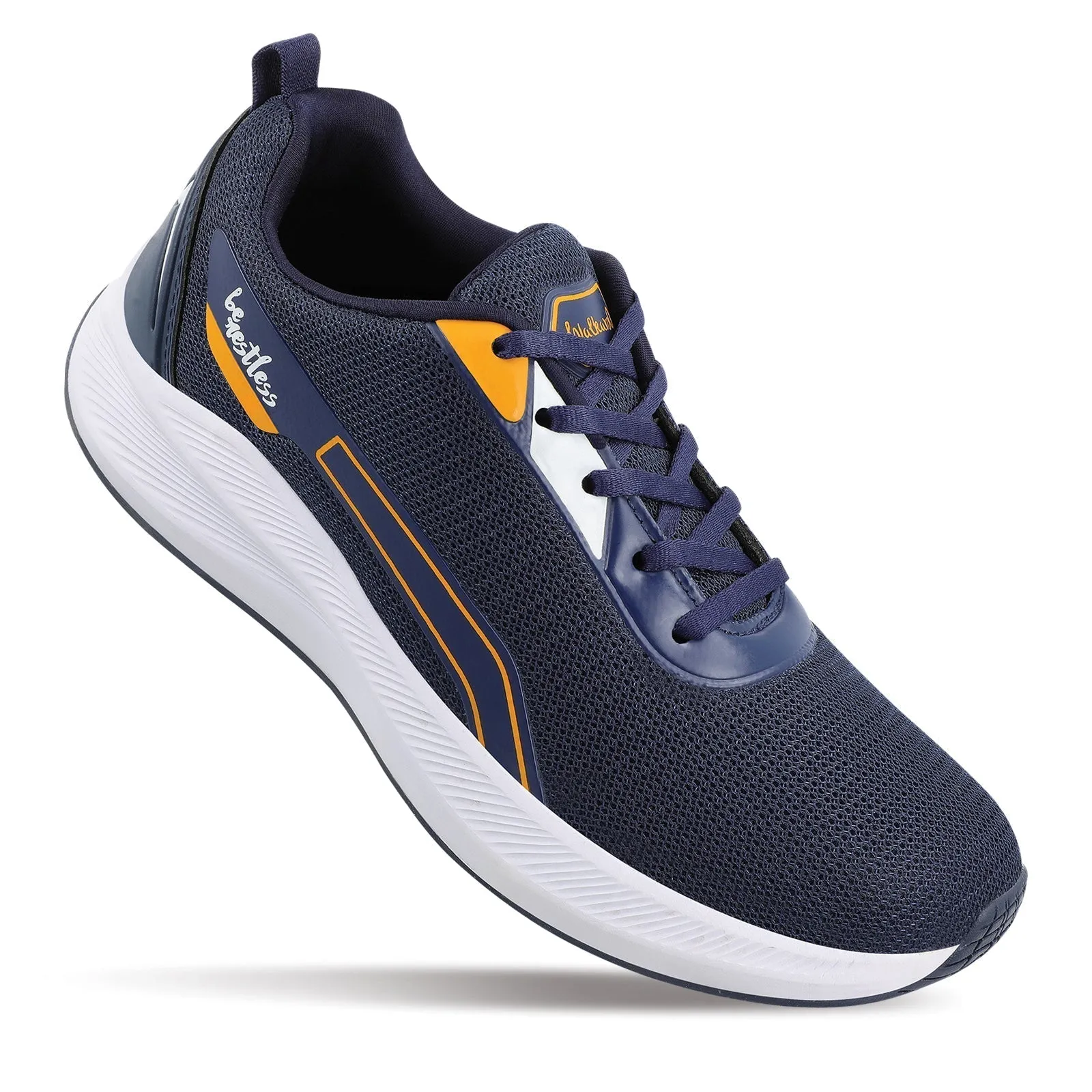 Walkaroo Men Sports Shoe - WS9073 Navy Blue Yellow