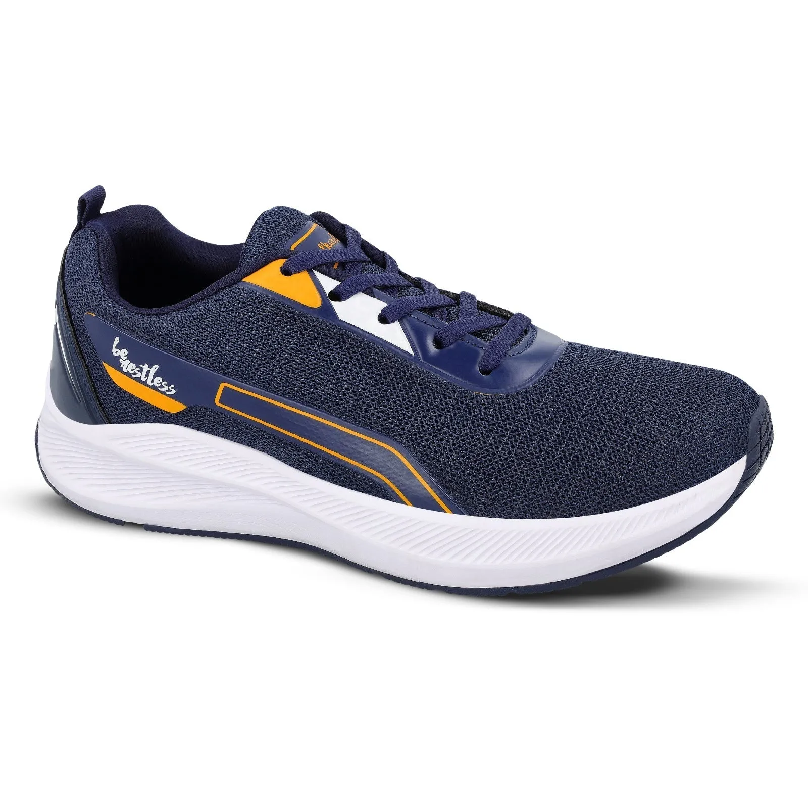 Walkaroo Men Sports Shoe - WS9073 Navy Blue Yellow