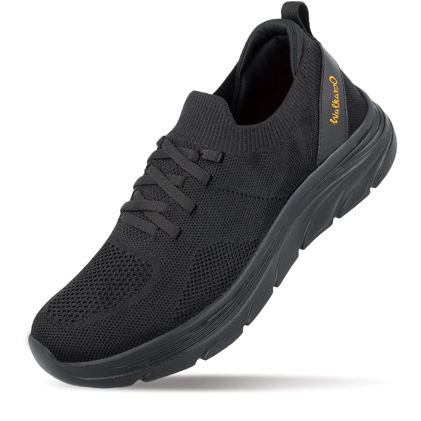 Walkaroo Men Sports Shoe - WS9565 Black Black