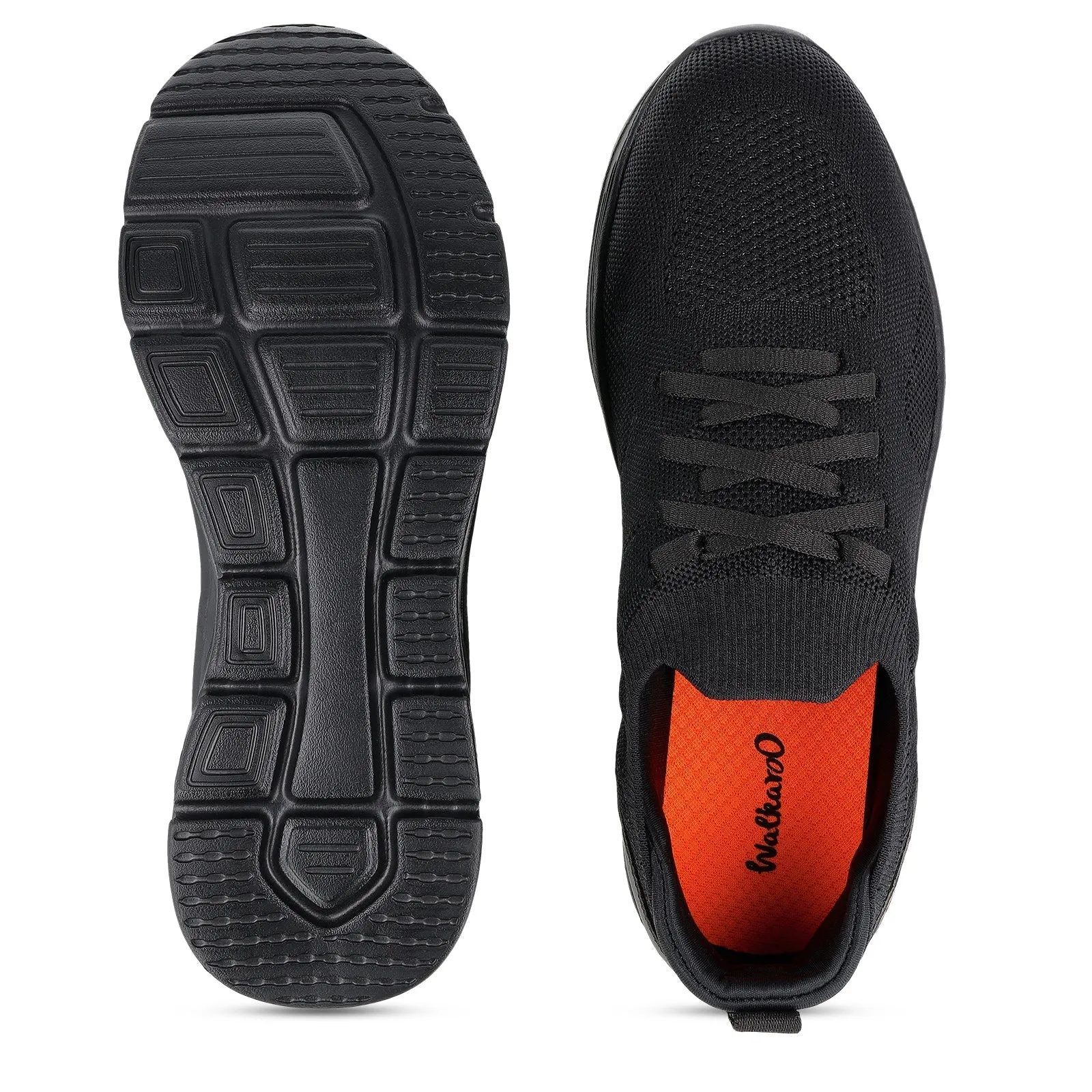 Walkaroo Men Sports Shoe - WS9565 Black Black