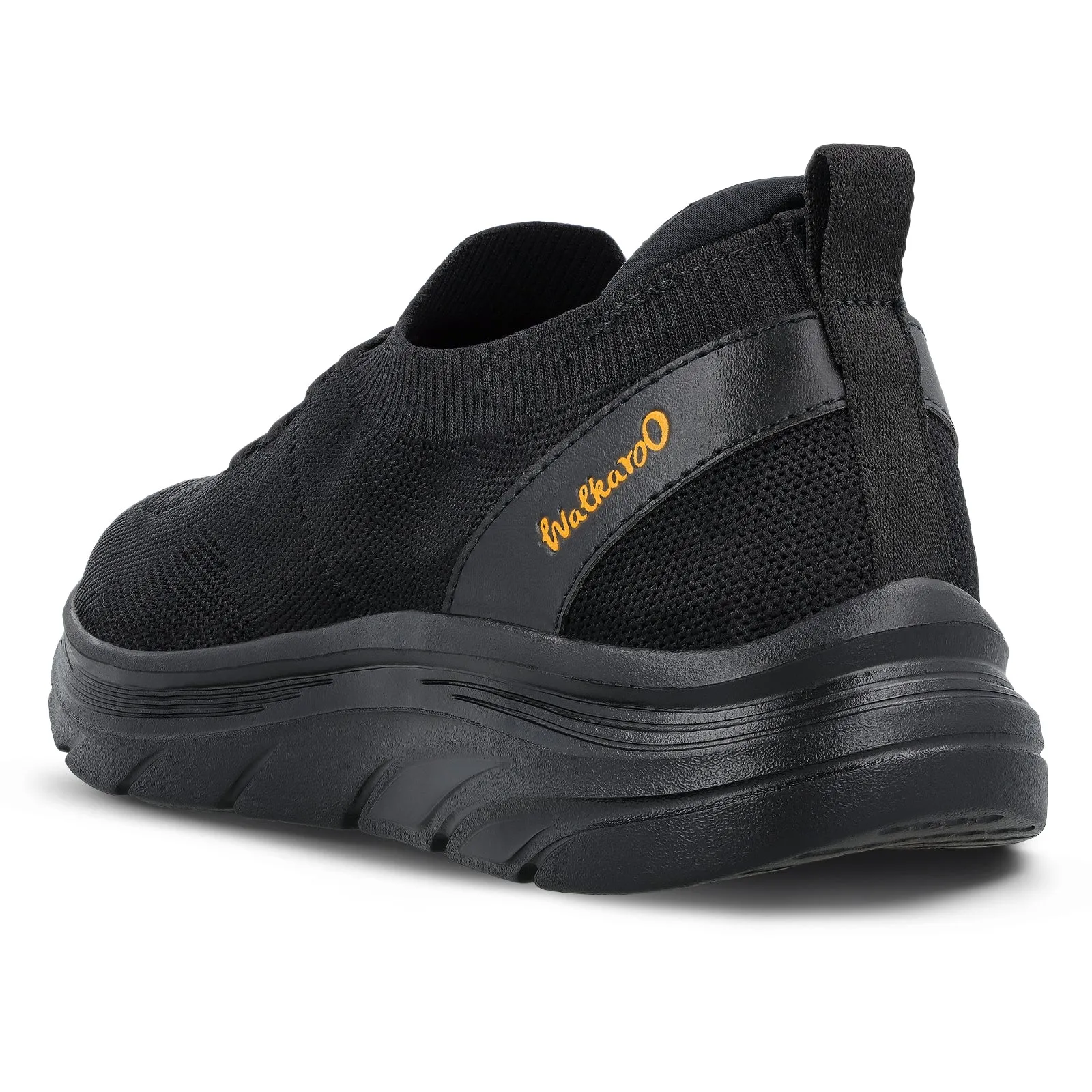 Walkaroo Men Sports Shoe - WS9565 Black Black