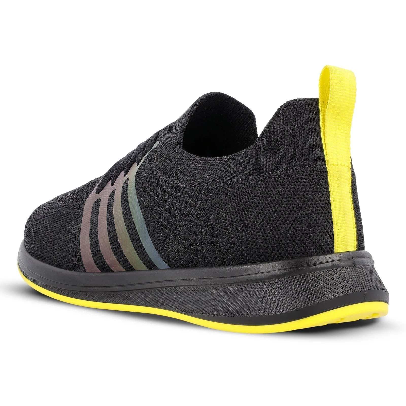 Walkaroo Men Walking and Washable Shoes - XS9771 Black Yellow