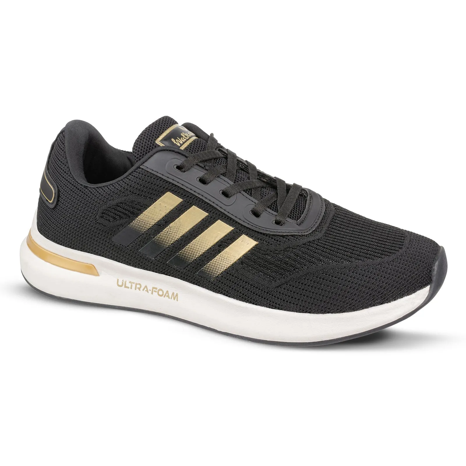 Walkaroo Men Walking Shoes - WS9075 Black Gold