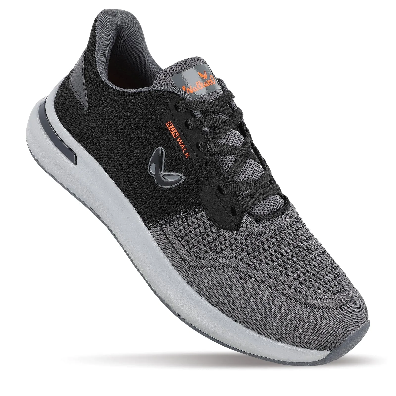 Walkaroo Men Walking Shoes - WS9085 Black Grey