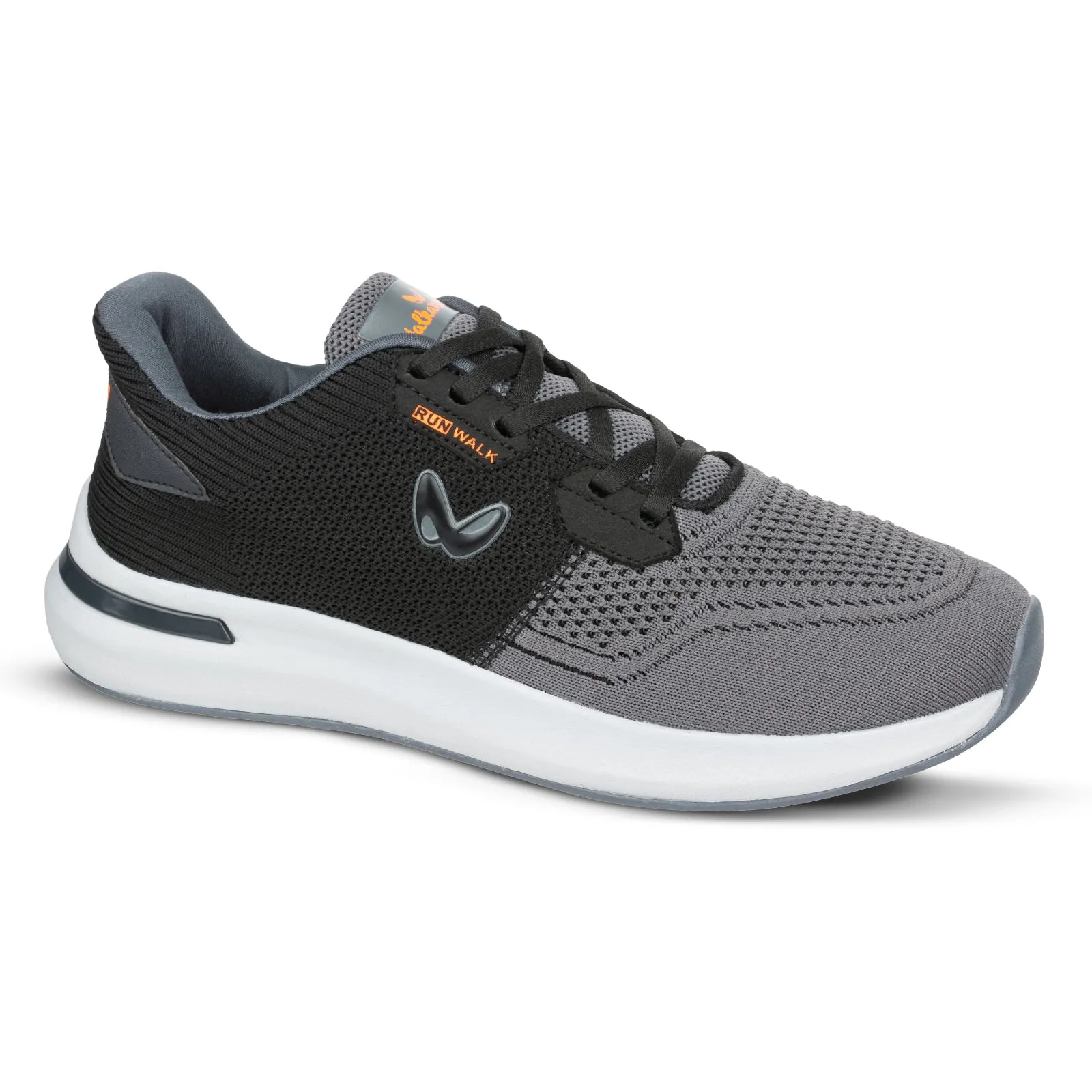 Walkaroo Men Walking Shoes - WS9085 Black Grey