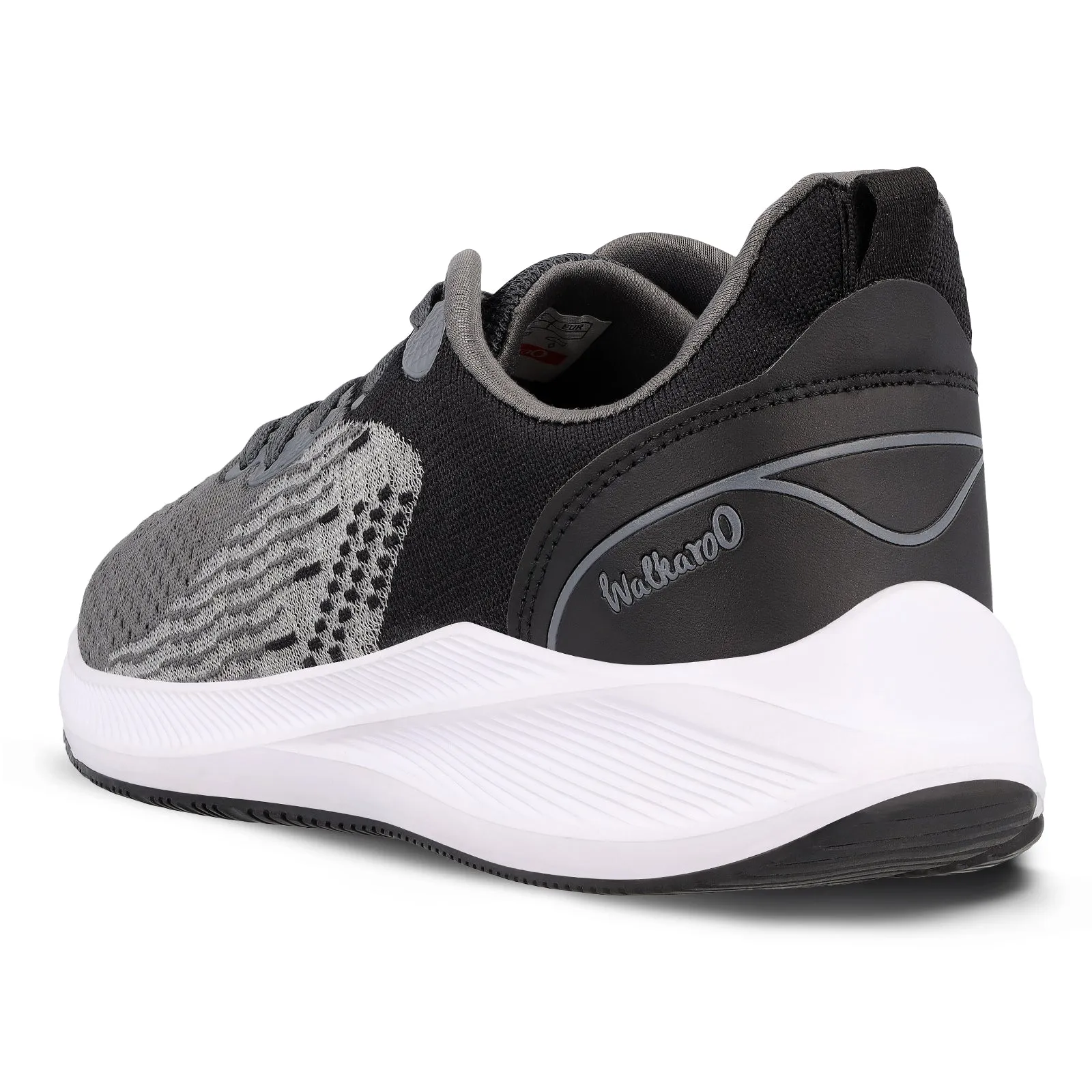 Walkaroo Men walking  Shoes - WS9544 Black Grey