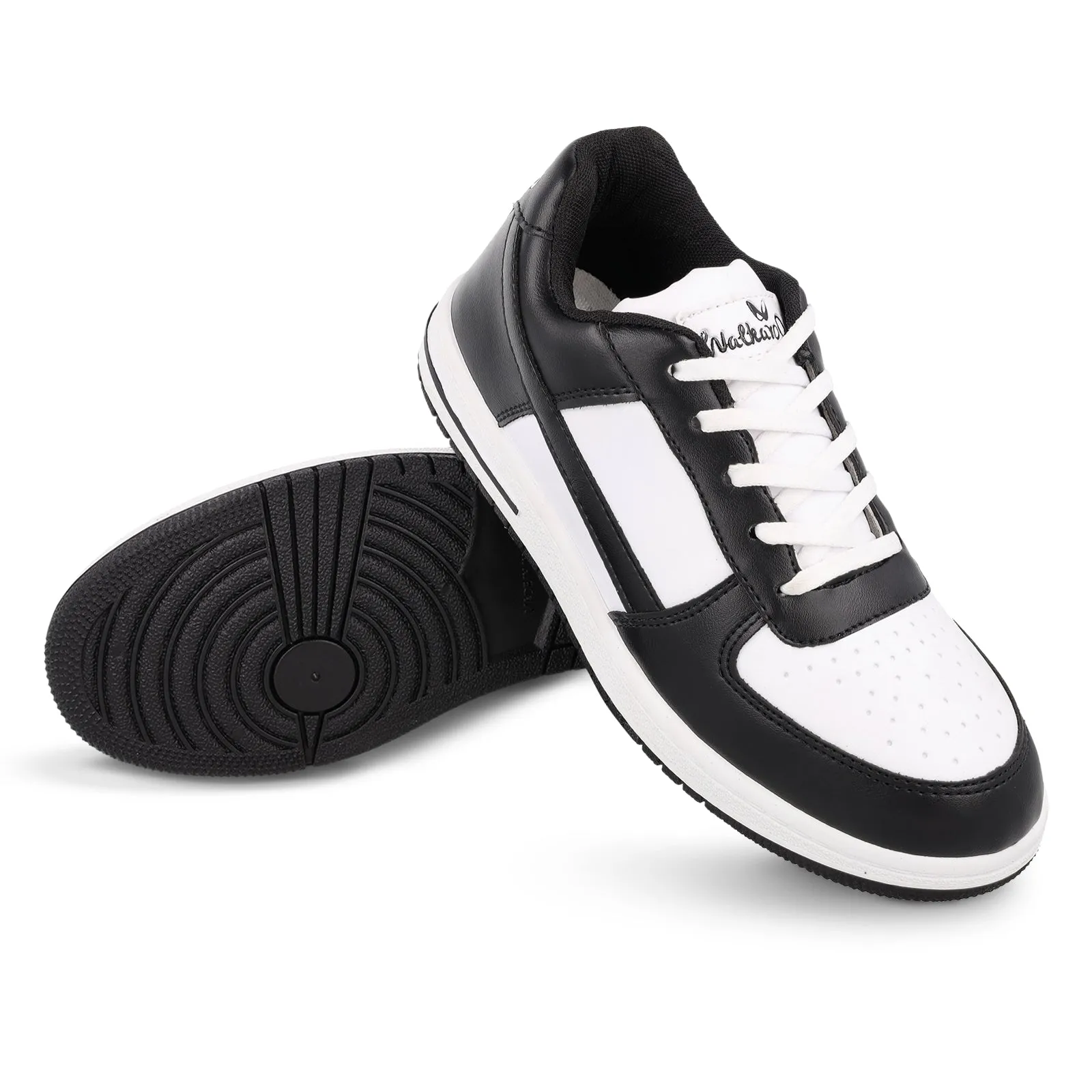 Walkaroo Men Walking Shoes - WY3335 Black white