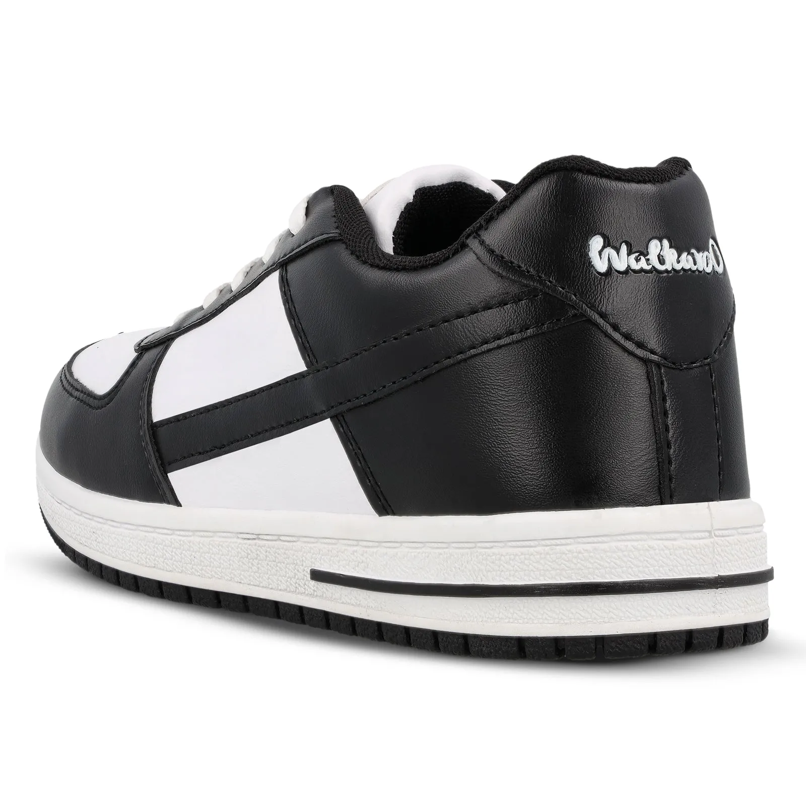 Walkaroo Men Walking Shoes - WY3335 Black white