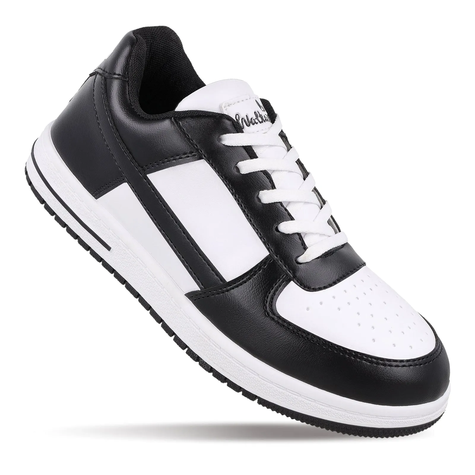 Walkaroo Men Walking Shoes - WY3335 Black white