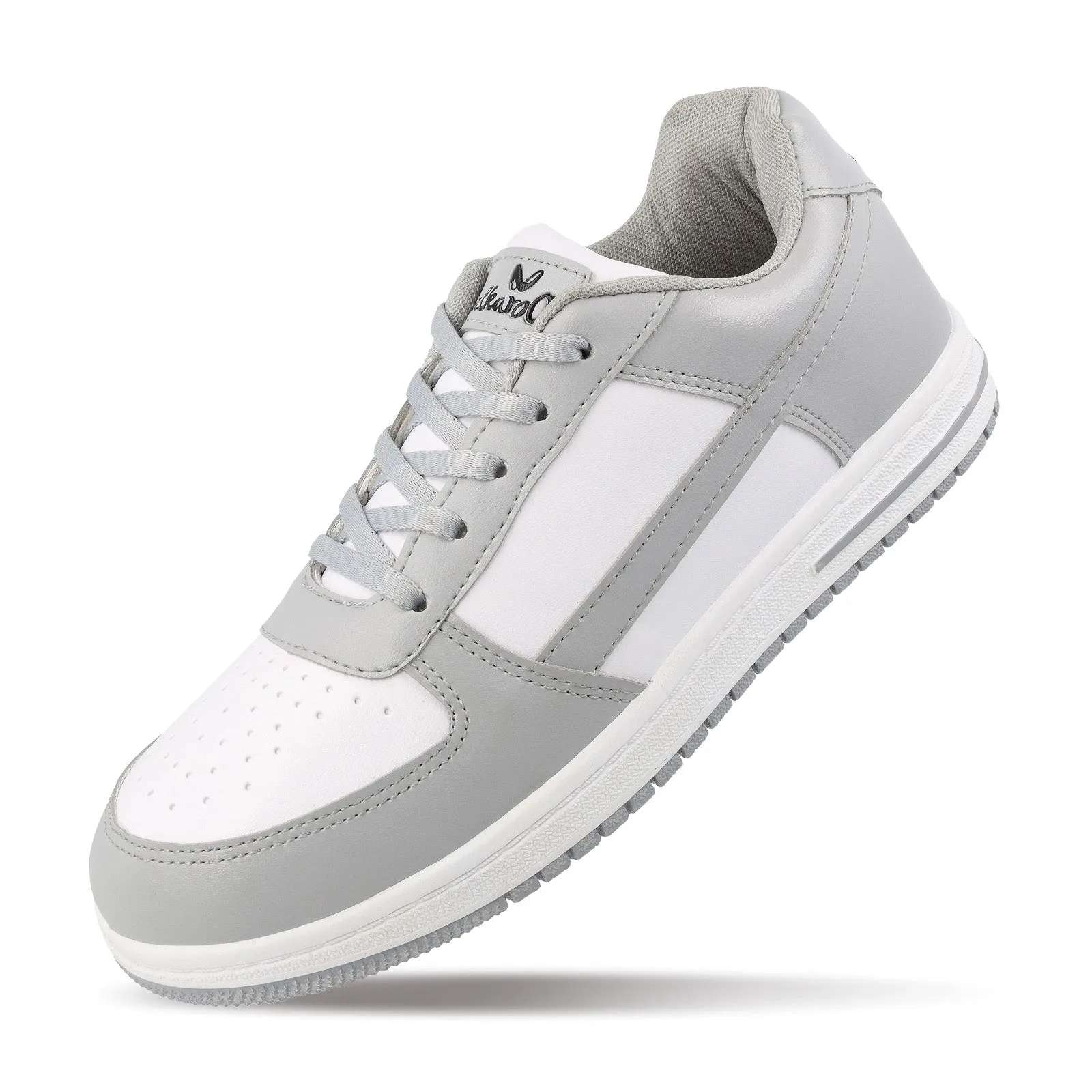 Walkaroo Men Walking Shoes - WY3335 Grey white