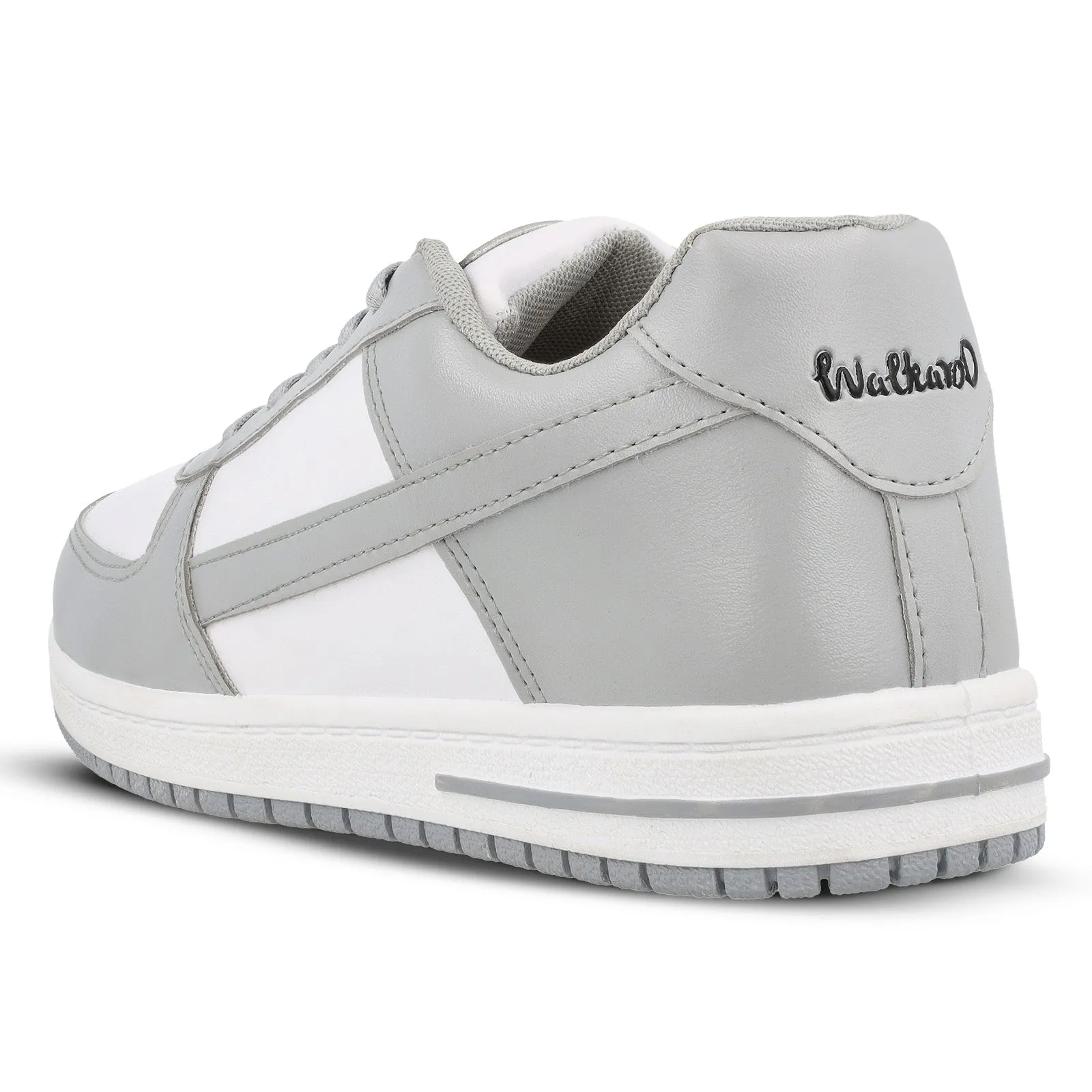 Walkaroo Men Walking Shoes - WY3335 Grey white